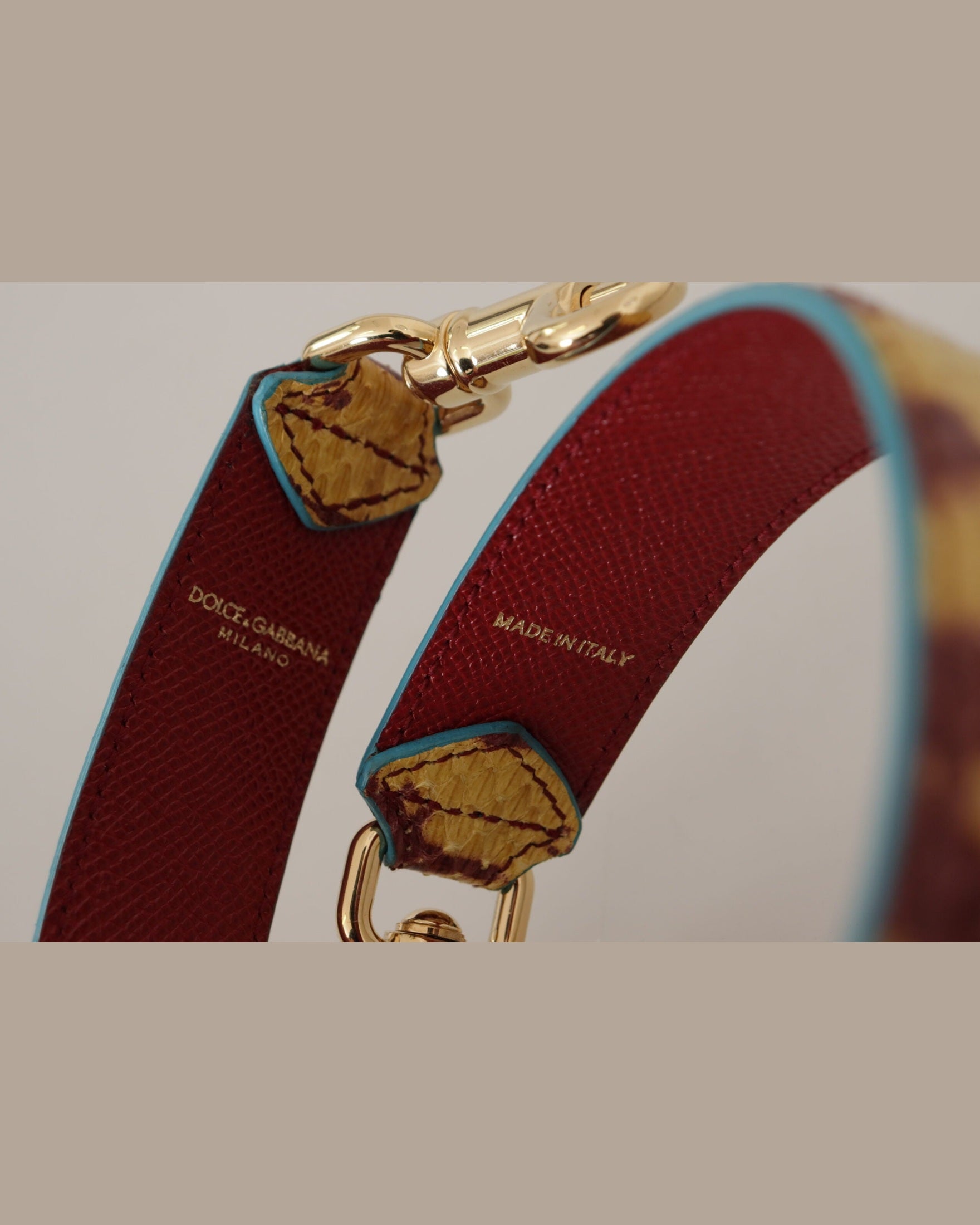 Dolce & Gabbana Elegant Ayers Leather Bag Strap Glam Steals