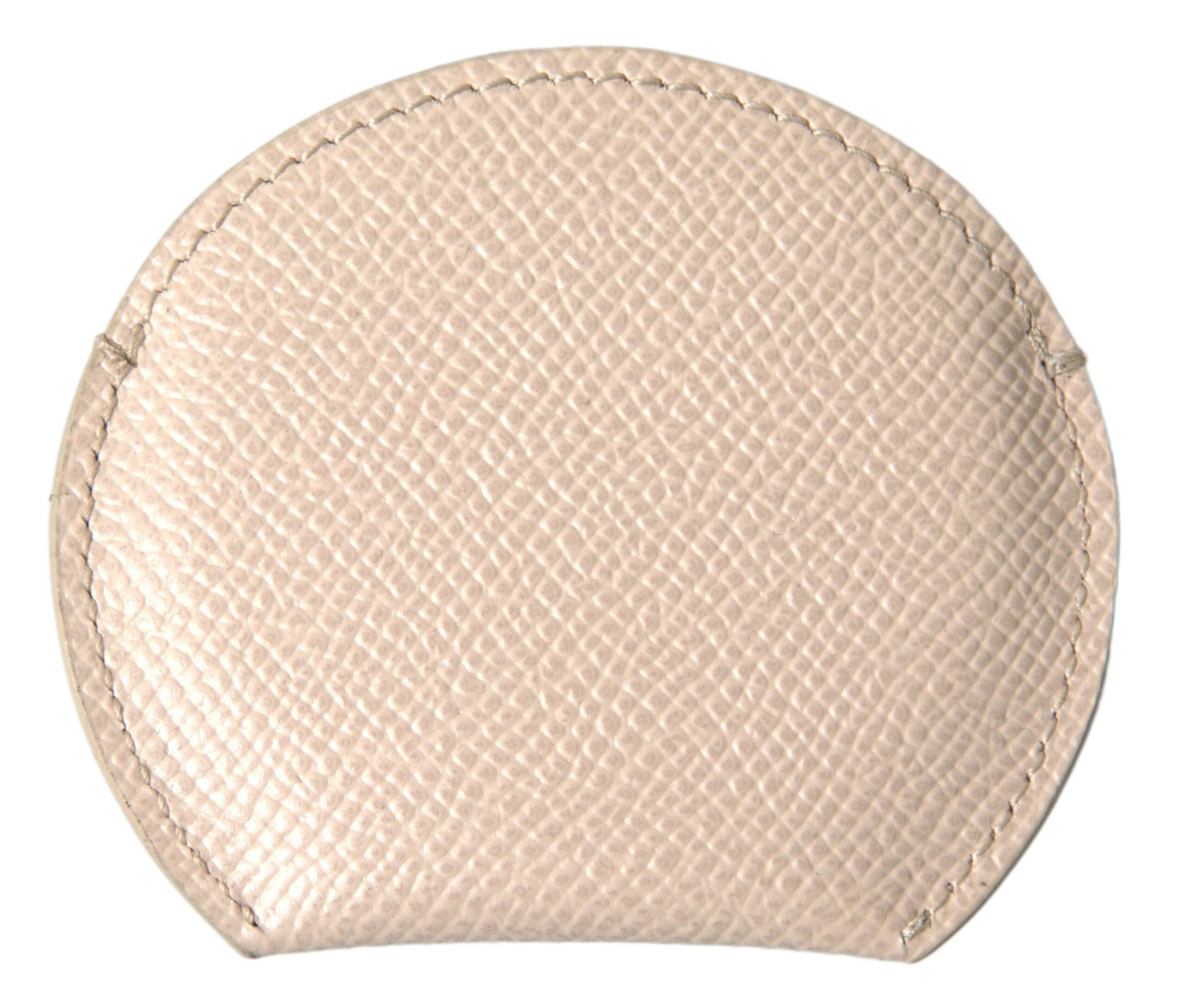 Dolce & Gabbana Elegant Calfskin Leather Hand Mirror Holder Glam Steals