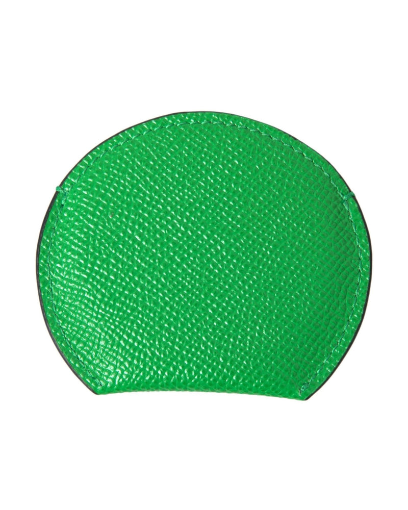 Dolce & Gabbana Elegant Calfskin Leather Mirror Holder Face Mirrors