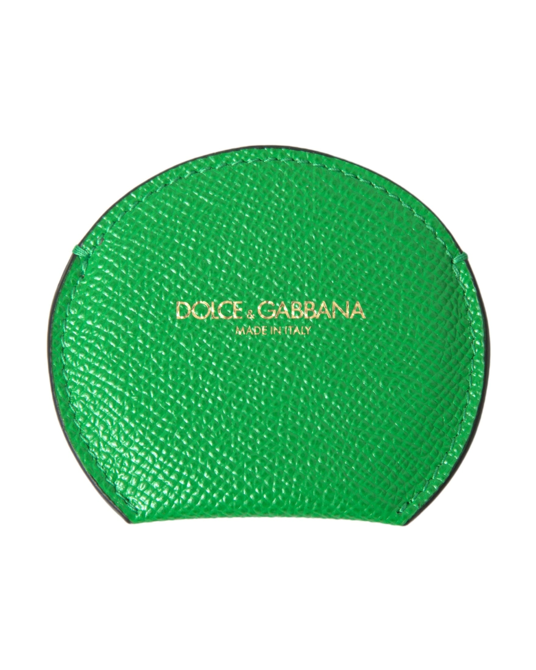 Dolce & Gabbana Elegant Calfskin Leather Mirror Holder Glam Steals