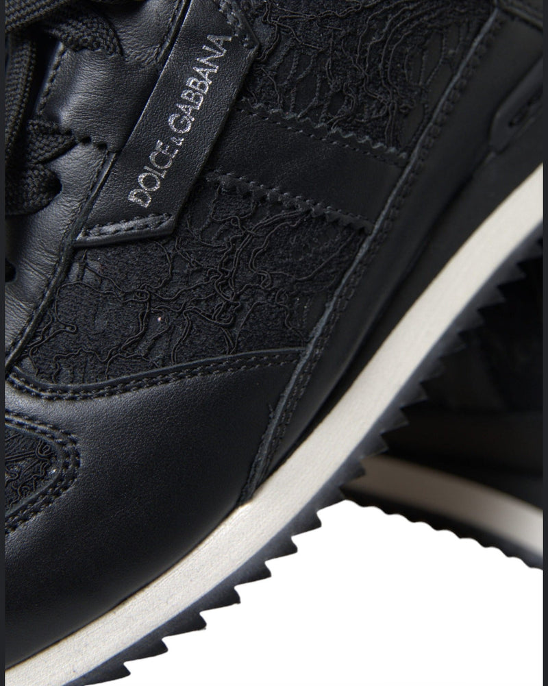 Dolce & Gabbana Elegant Classic Black Sneakers Glam Steals