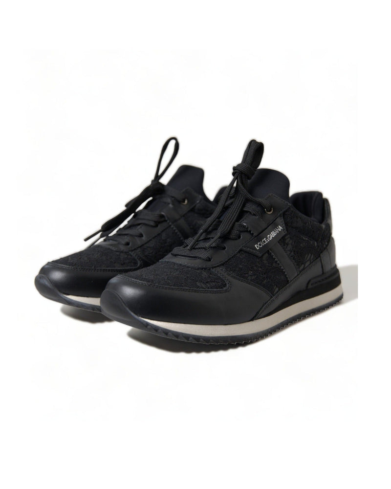 Dolce & Gabbana Elegant Classic Black Sneakers Glam Steals