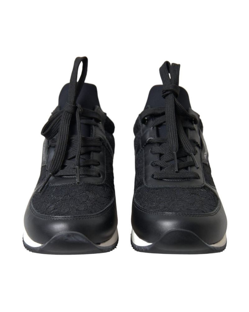 Dolce & Gabbana Elegant Classic Black Sneakers Glam Steals