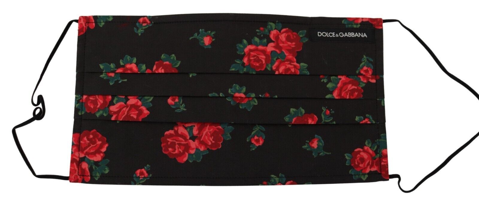 Dolce & Gabbana Elegant Floral Cotton Pleated Face Mask Glam Steals
