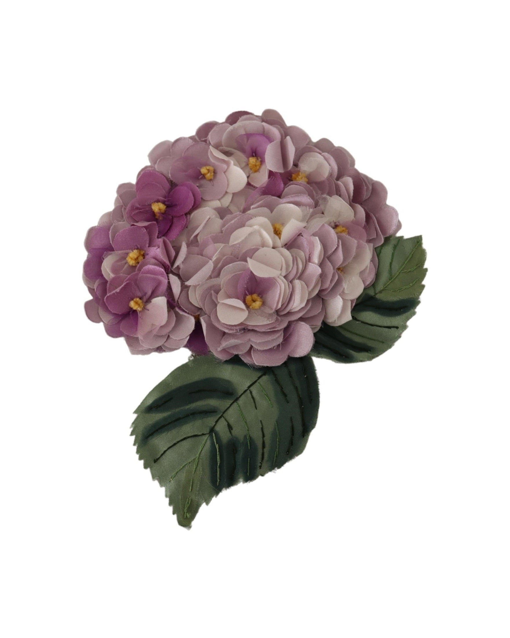 Dolce & Gabbana Elegant Floral Silk Blend Purple Brooch Glam Steals