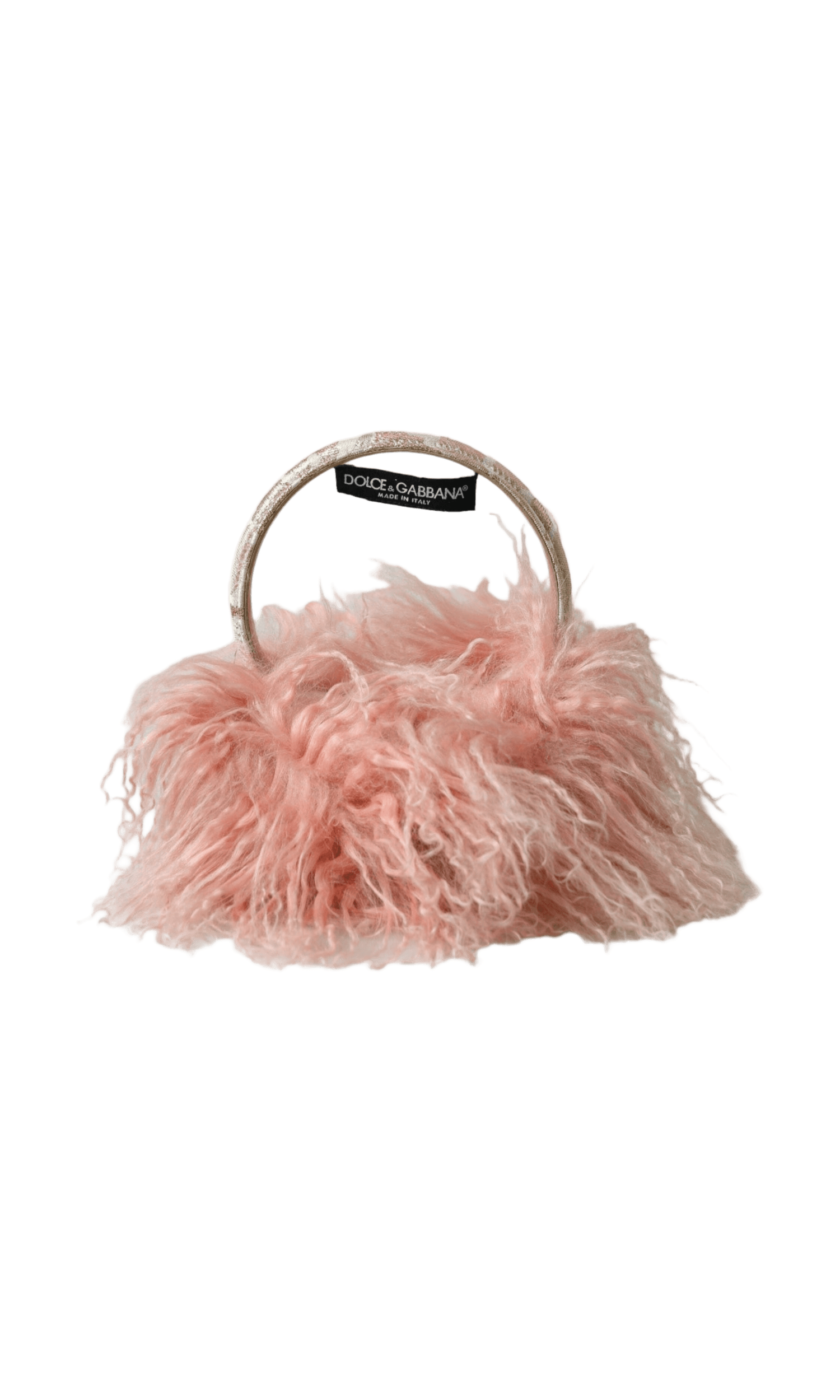 Dolce & Gabbana Elegant Fur Earmuffs - Winter Chic Pink Accessory Glam Steals