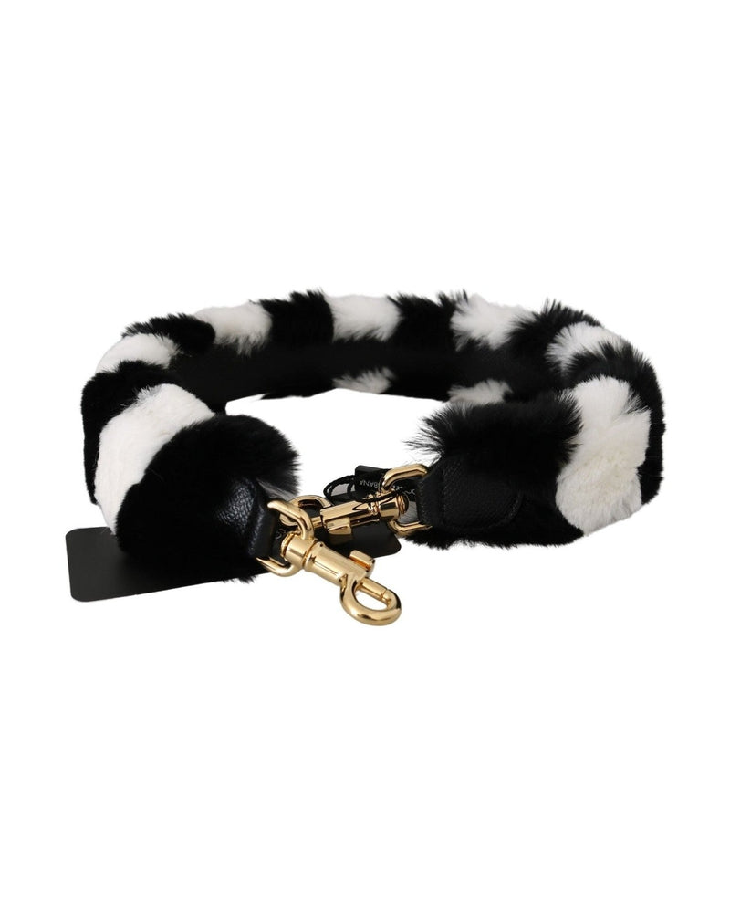 Dolce & Gabbana Elegant Fur Shoulder Strap Accessory Glam Steals