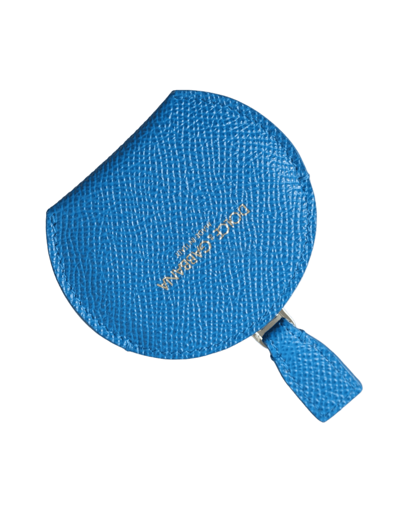 Dolce & Blue Gabbana Elegant Leather Mirror Holder Glam Steals