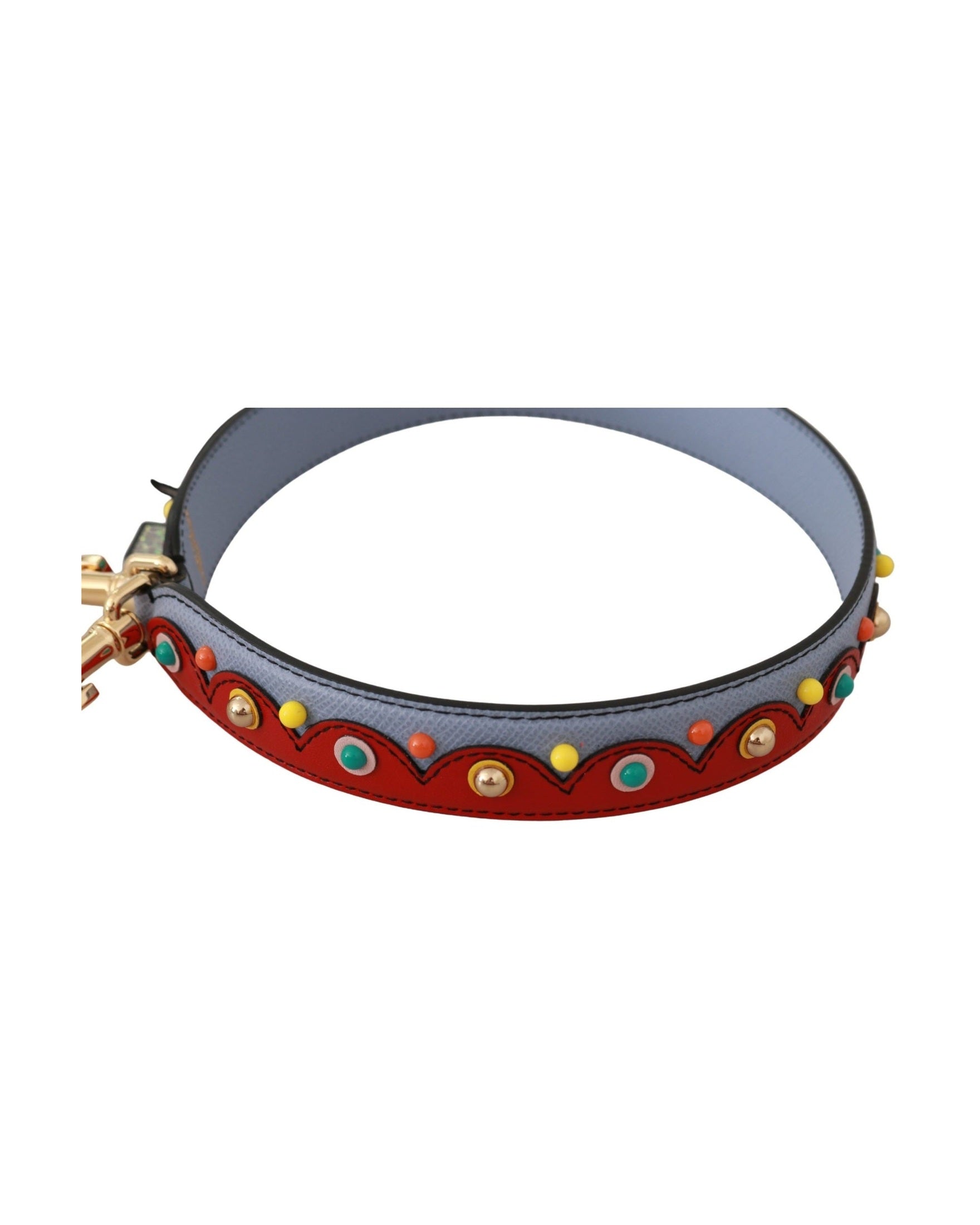 Dolce & Gabbana Elegant Leather Shoulder Multicolor Strap Glam Steals