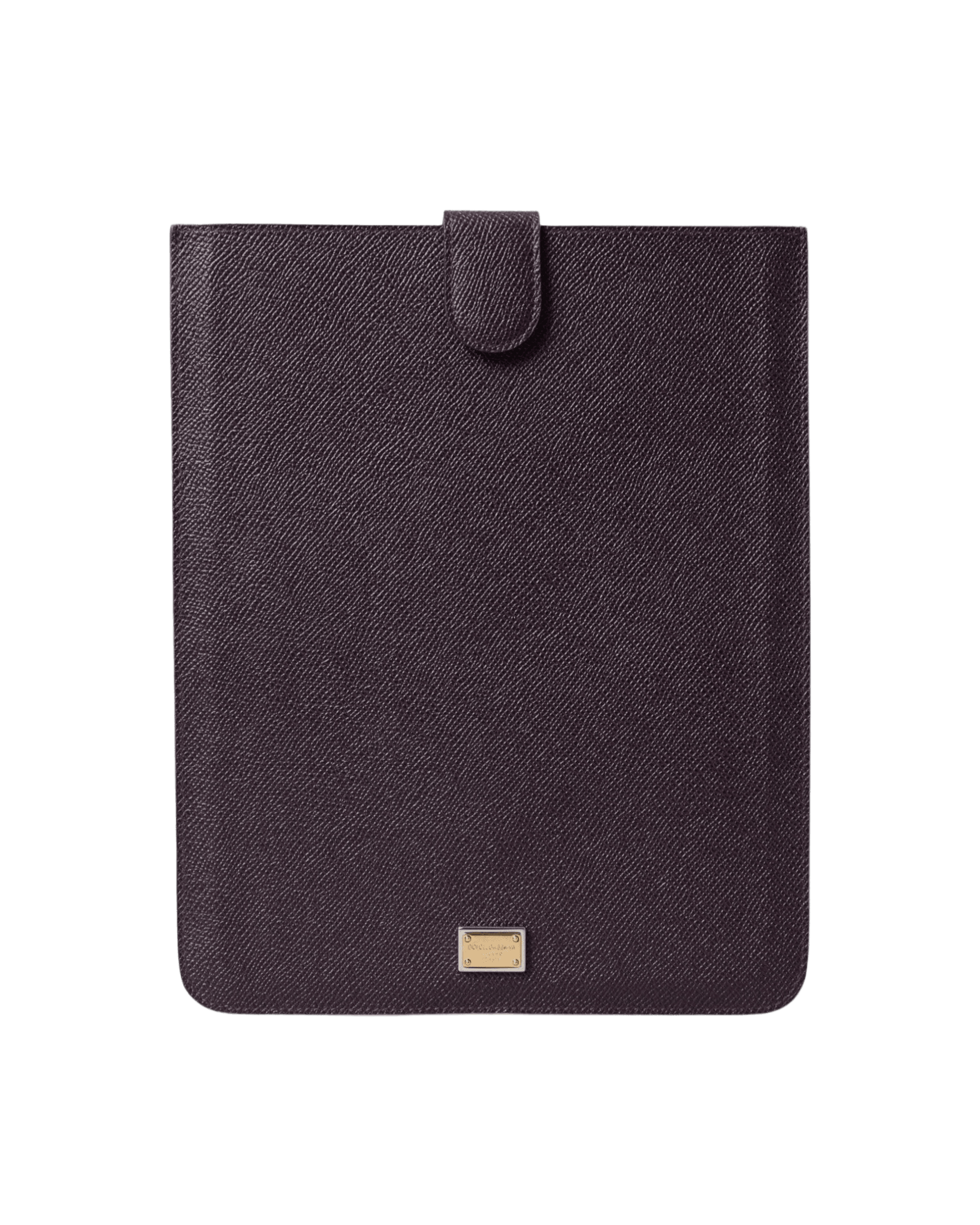 Dolce & Gabbana Elegant Leather Tablet Pouch In Brown Rich Glam Steals