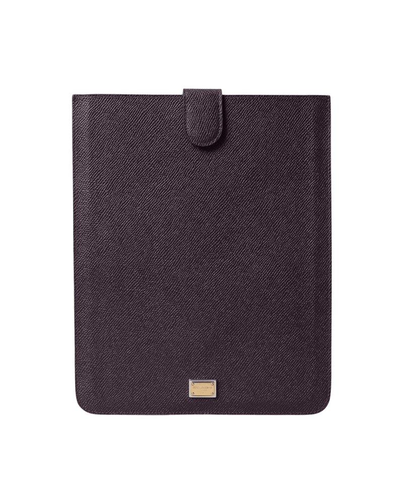 Dolce & Brown Gabbana Elegant Leather Tablet Pouch In Rich Glam Steals