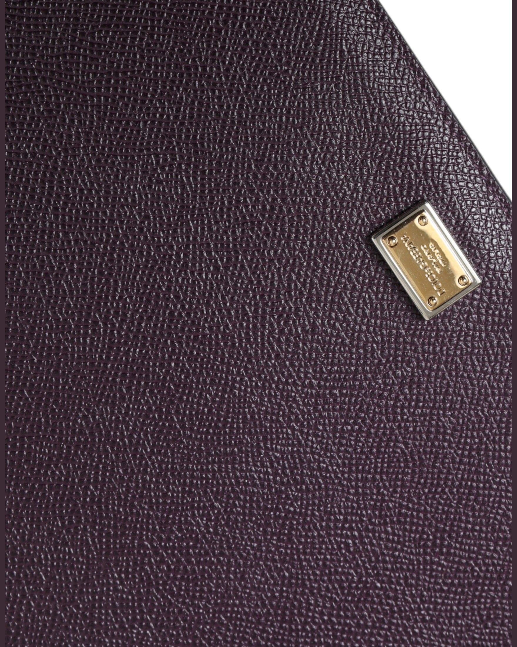 Dolce & Gabbana Elegant Leather Tablet Pouch In Brown Rich Glam Steals
