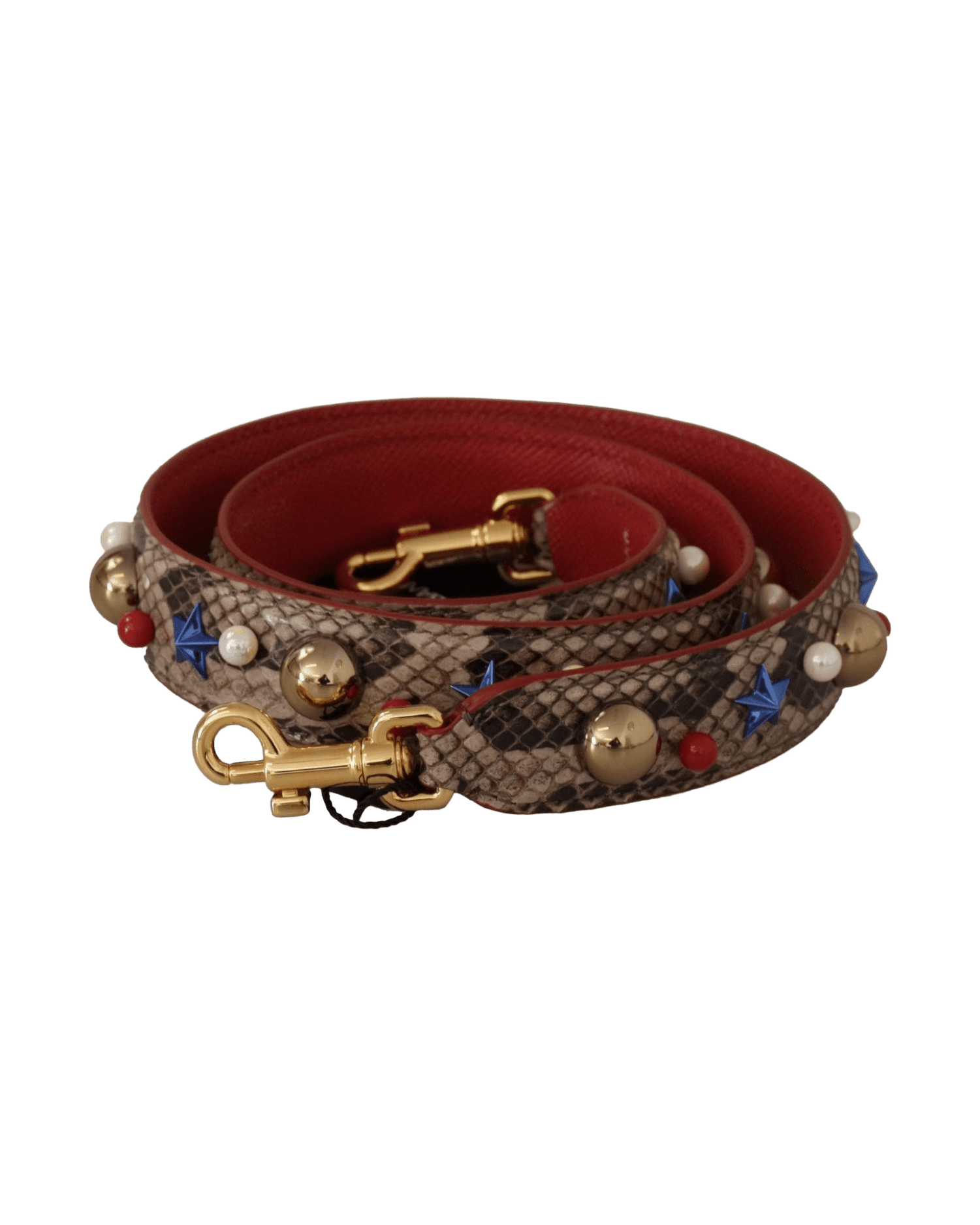 Dolce & Gabbana Elegant Python Leather Shoulder Strap Glam Steals