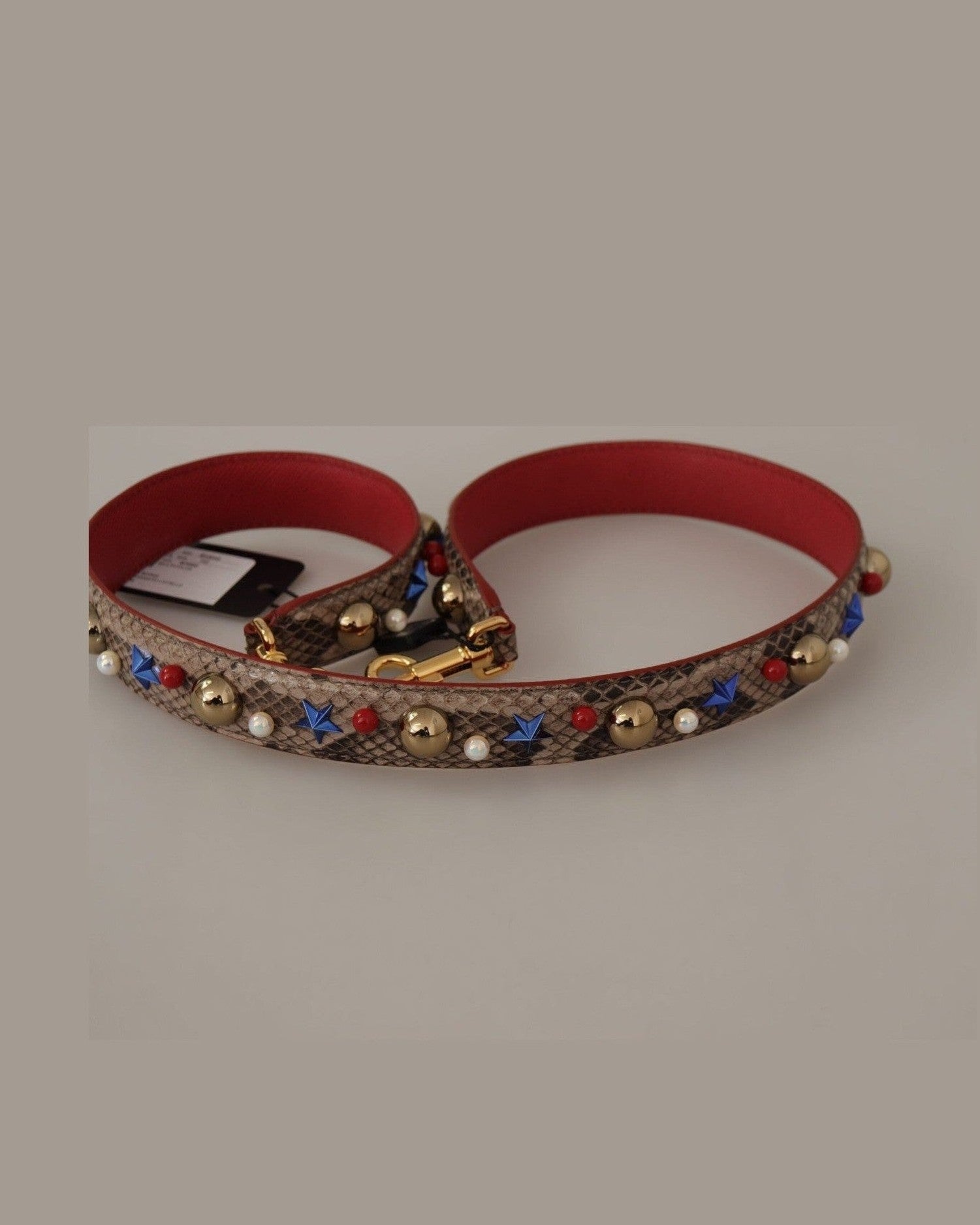 Dolce & Gabbana Elegant Python Leather Shoulder Strap Glam Steals