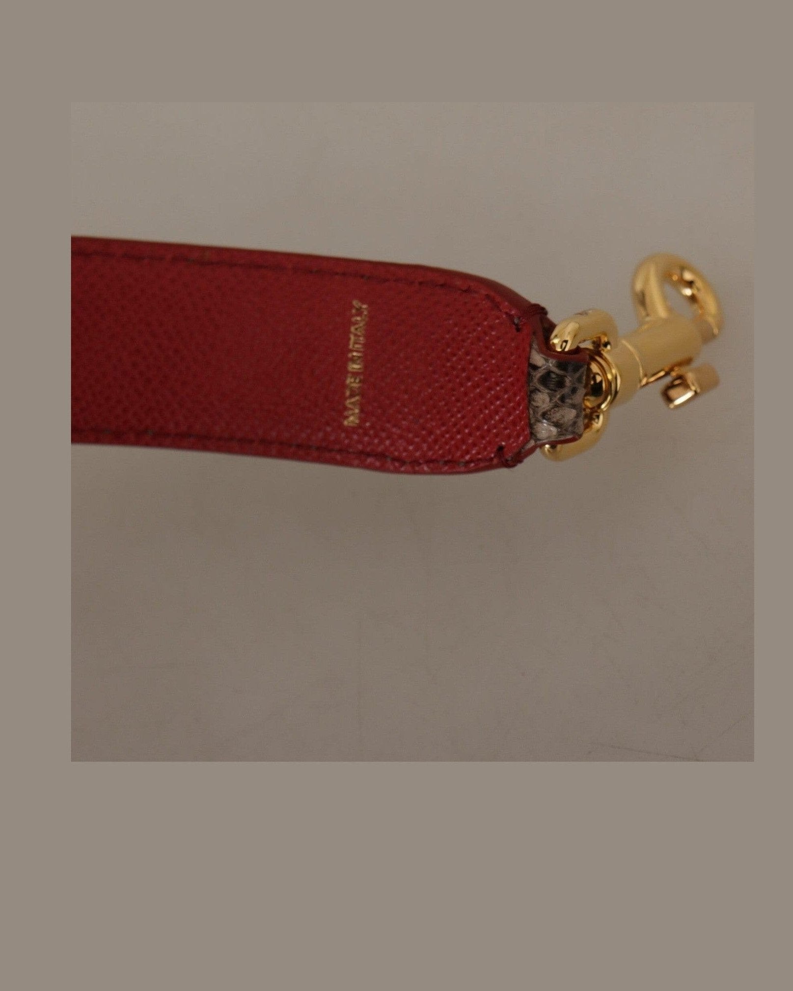 Dolce & Gabbana Elegant Python Leather Shoulder Strap Glam Steals
