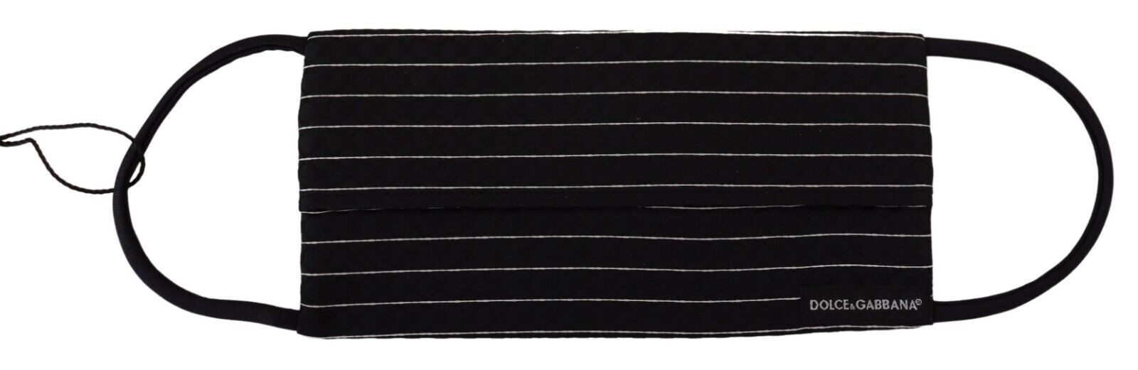 Dolce & Gabbana Elegant Striped Silk Blend Face Mask Glam Steals