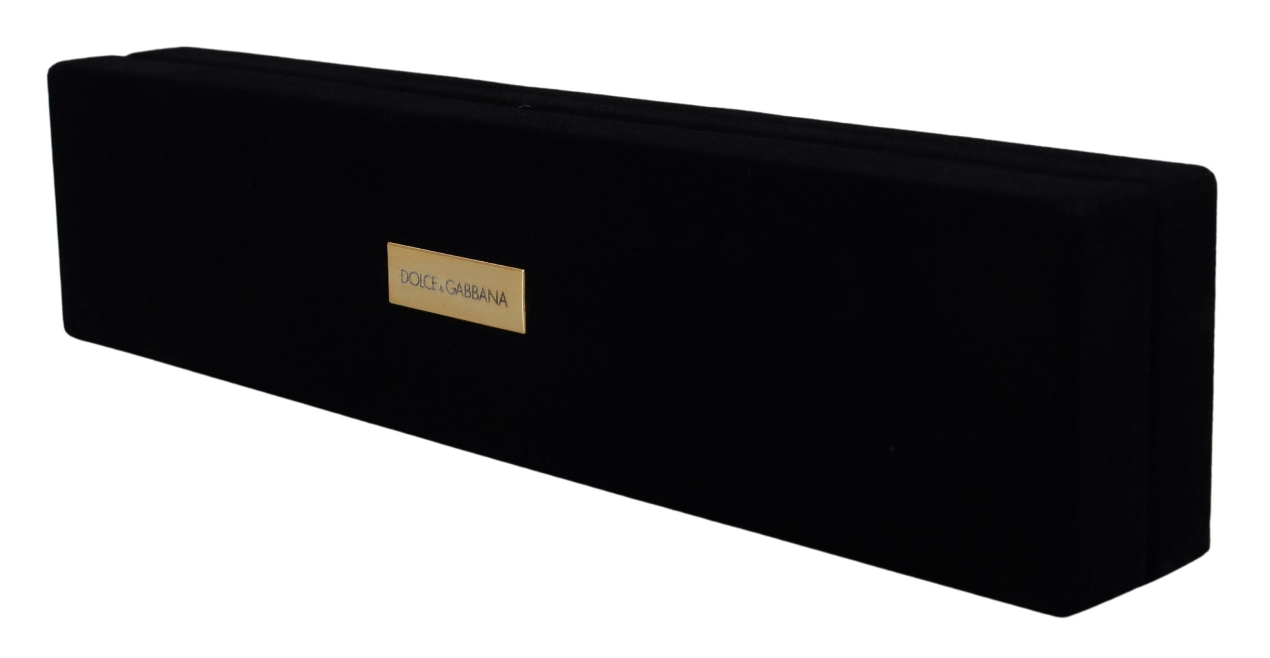 Dolce & Gabbana Elegant Velvet Jewelry Storage Box Glam Steals
