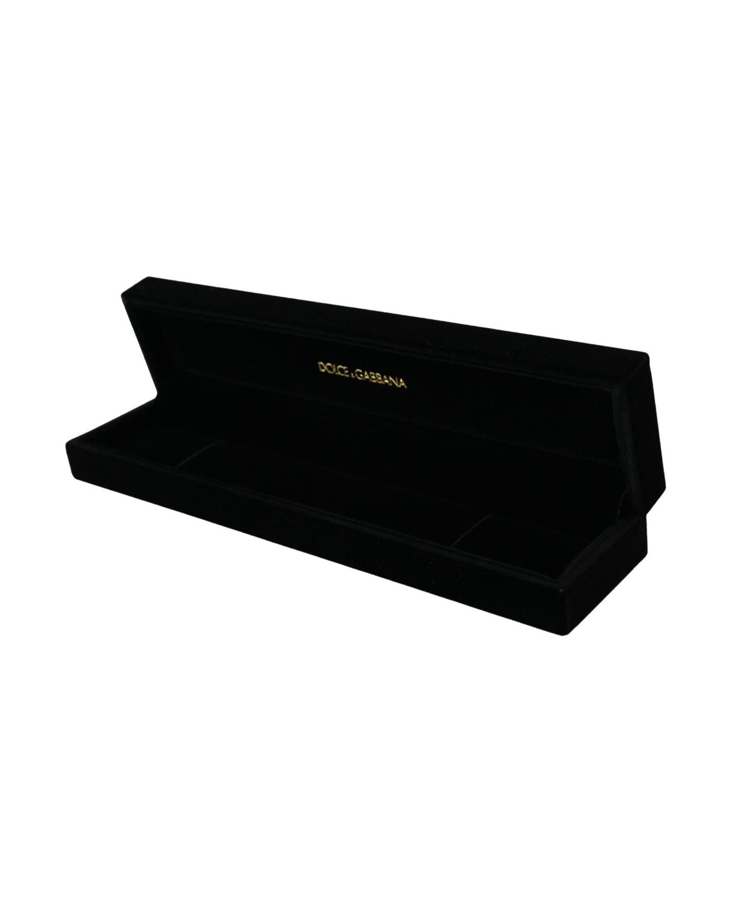 Dolce & Gabbana Elegant Velvet Jewelry Storage Box Glam Steals