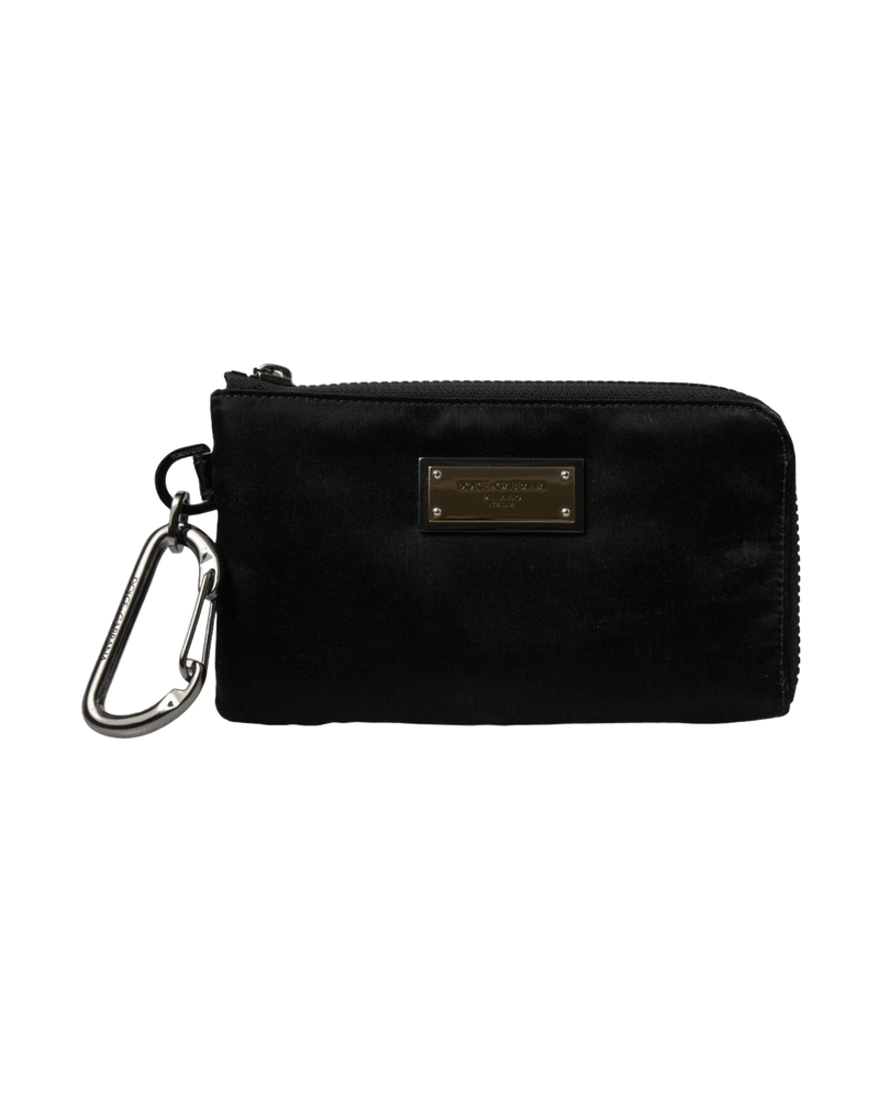 Dolce & Black Gabbana Elite Nylon & Leather Pouch With Logo Detail Glam Steals