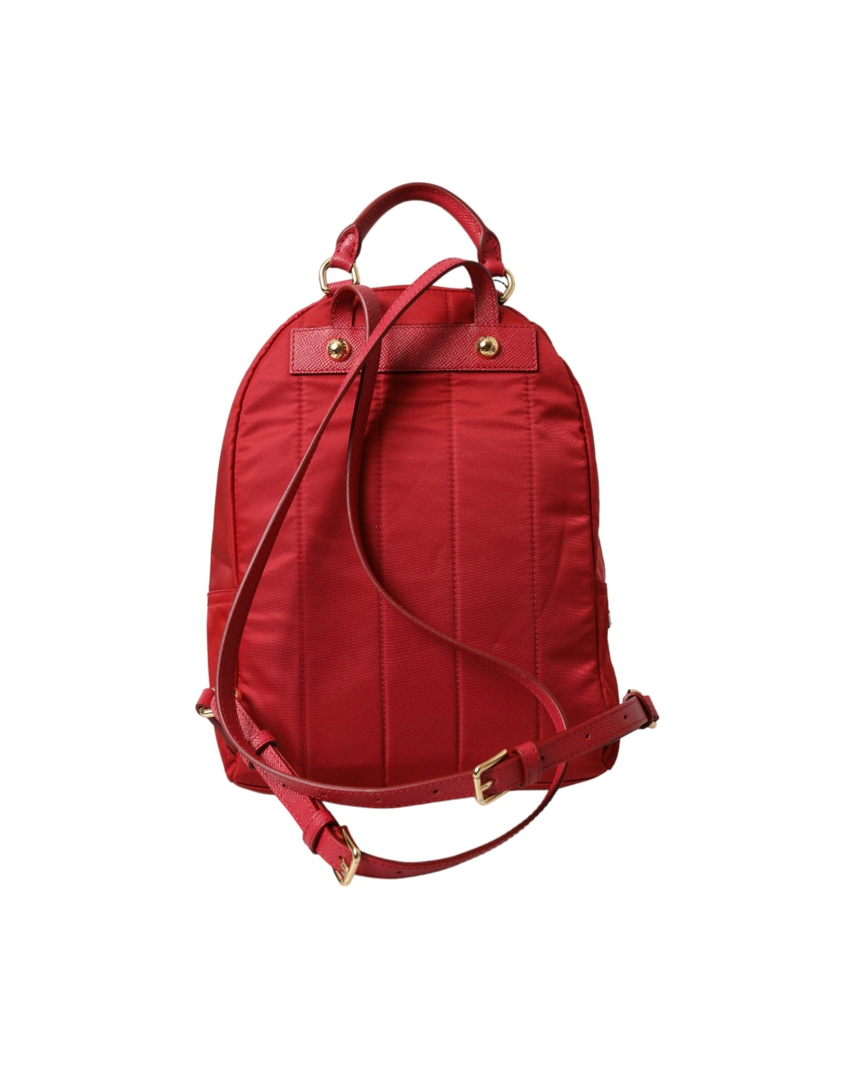 Dolce & Gabbana Embellished Backpack With Red Gold Detailing Glam Steals