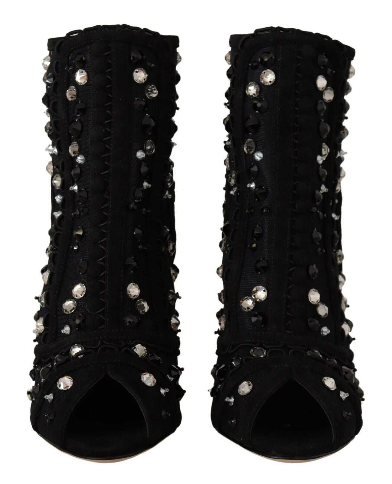 Dolce & Gabbana Embellished Crystal Short Boots Glam Steals