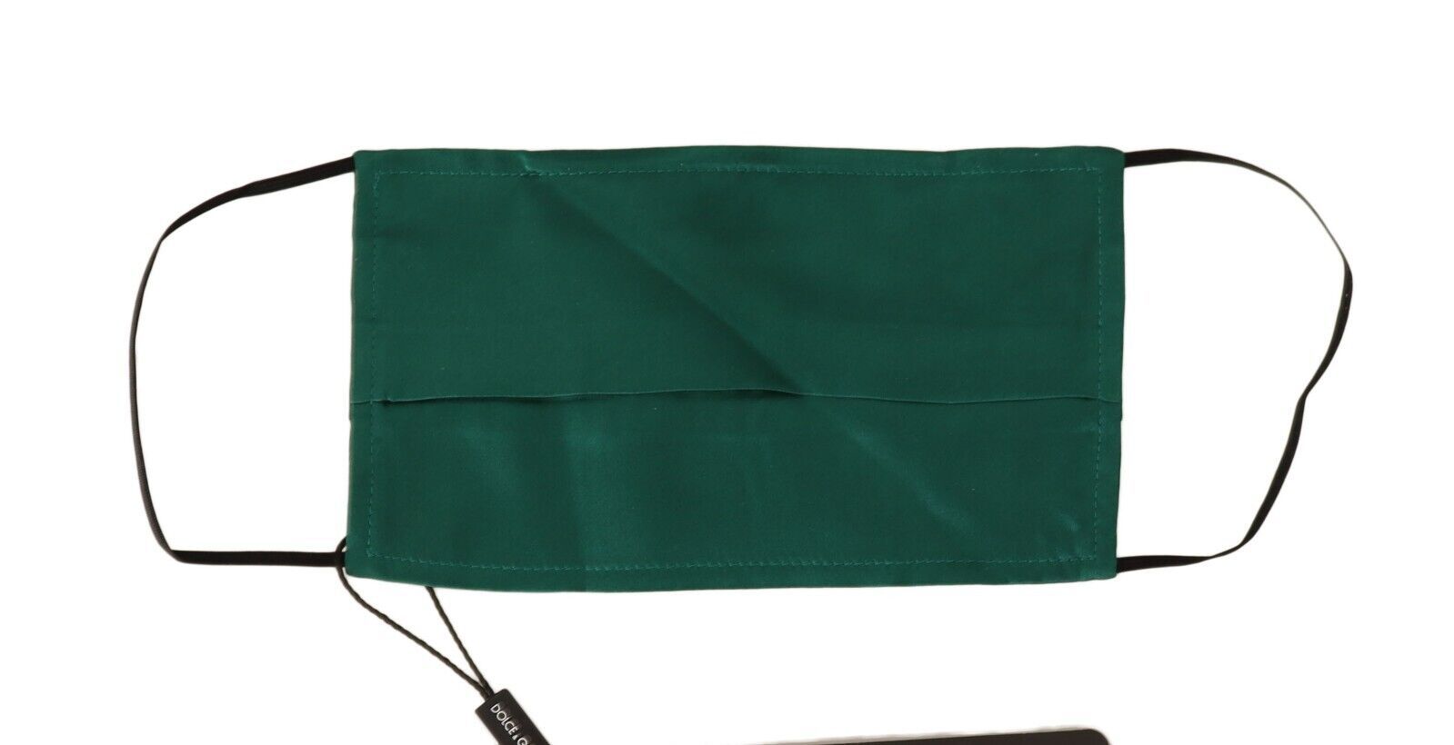 Dolce & Gabbana Emerald Silk Pleated Face Mask Glam Steals
