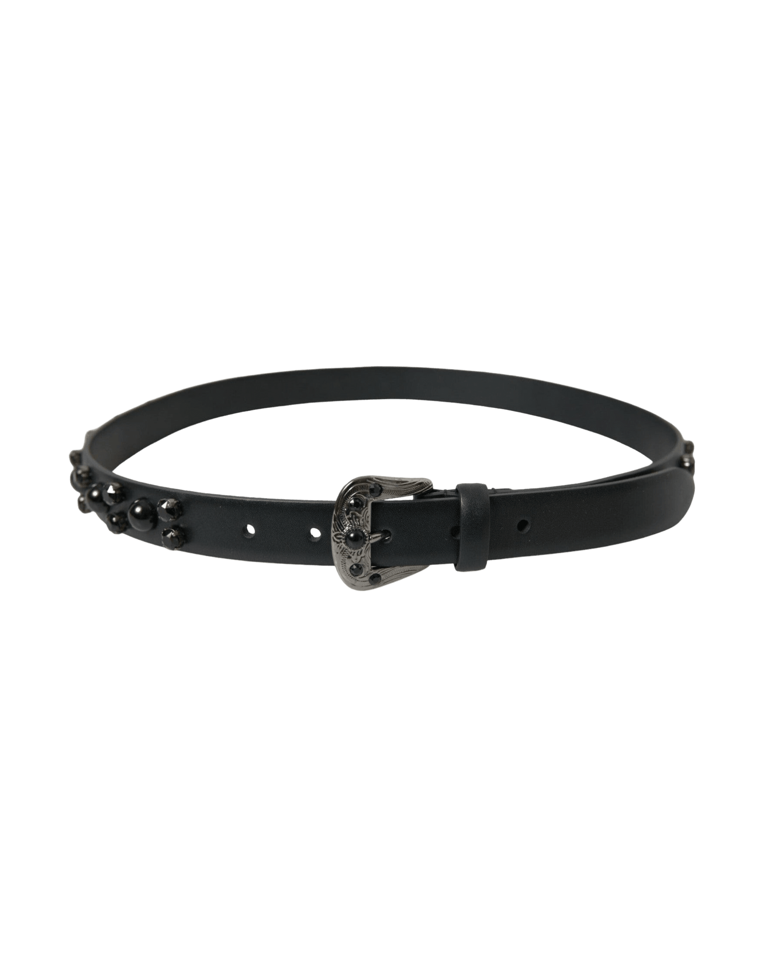 Dolce & Gabbana Engraved Logo Leather Waist Belt Glam Steals