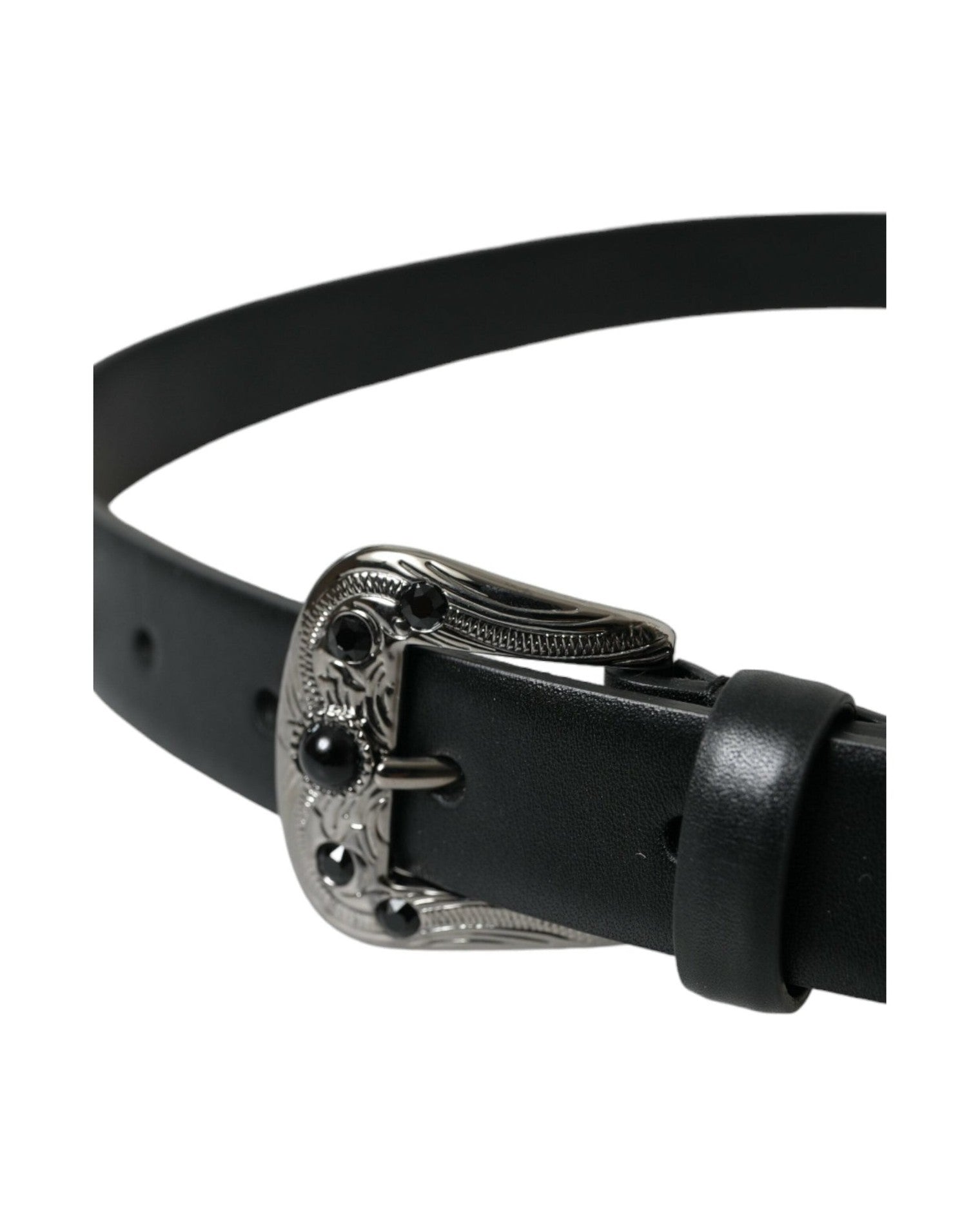 Dolce & Gabbana Engraved Logo Leather Waist Belt Glam Steals