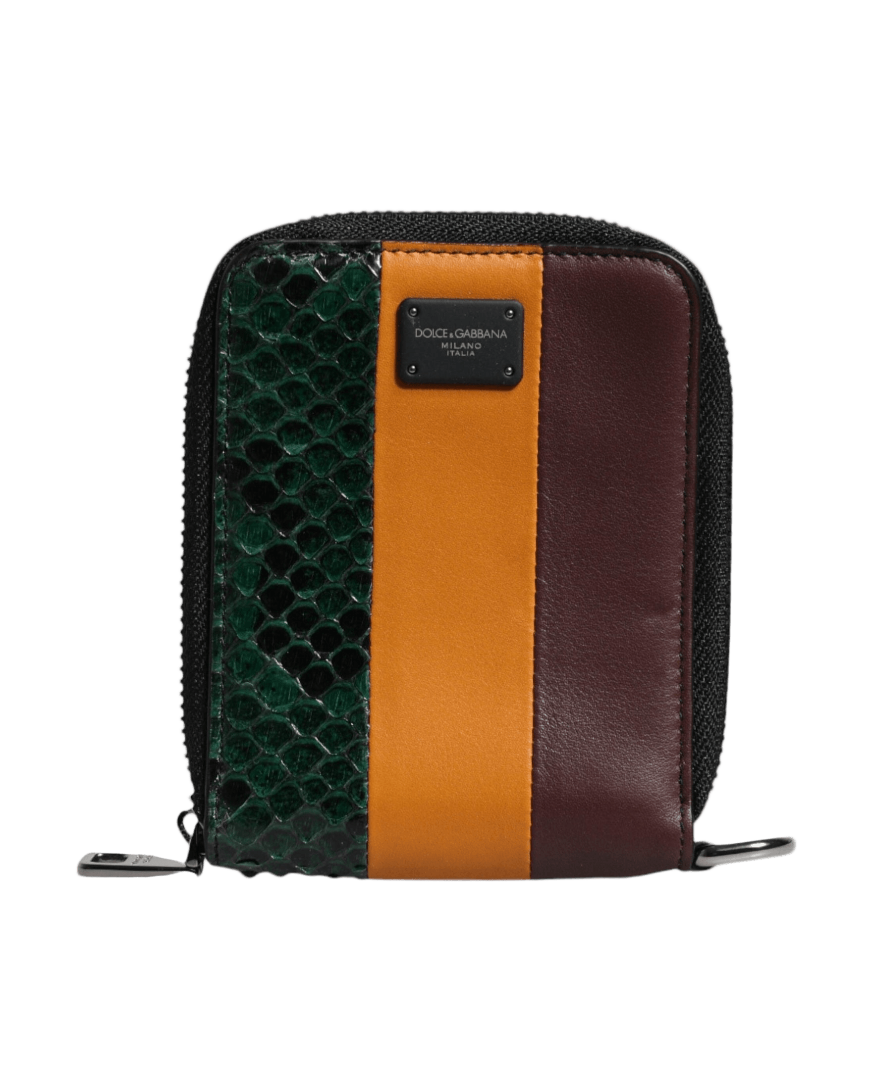 Dolce & Gabbana Exotic Leather Dg Bifold Card Holder Multicolor Wallet Glam Steals