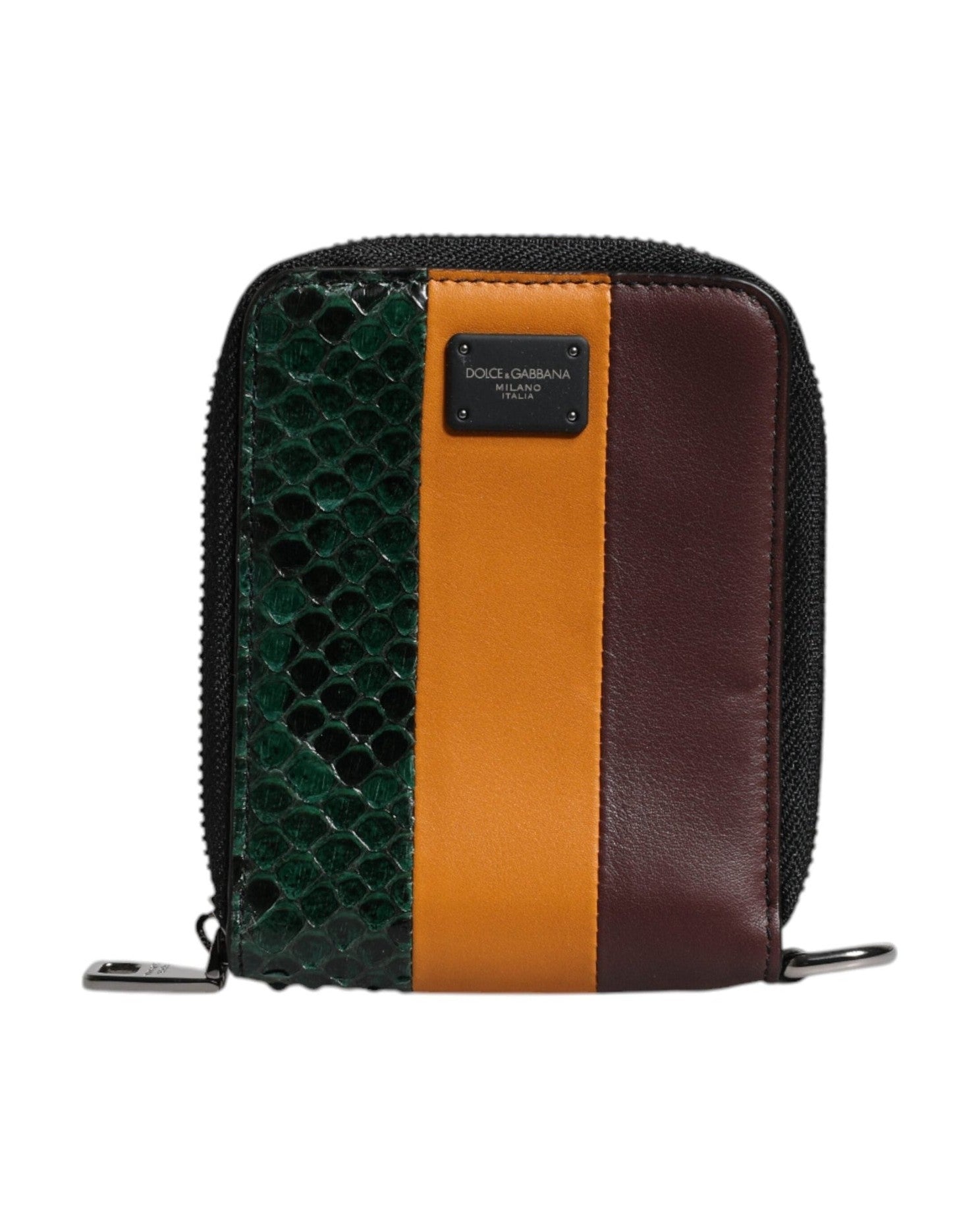 Dolce & Gabbana Exotic Leather Dg Bifold Card Holder Multicolor Wallet Glam Steals