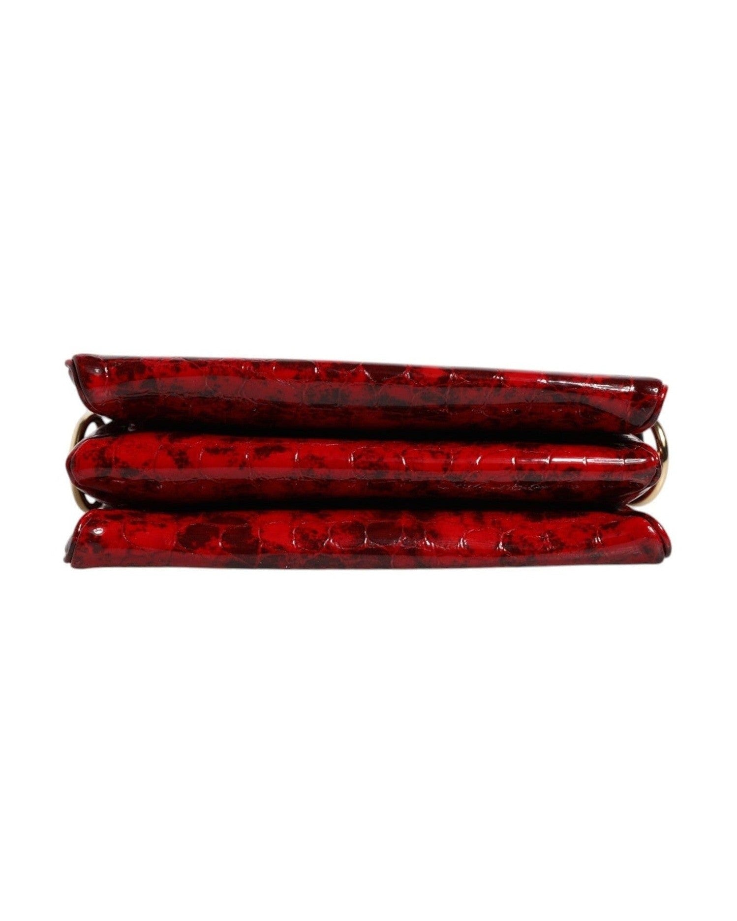 Dolce & Gabbana Exotic Leather Dg Logo Women Crossbody Red Bag Glam Steals