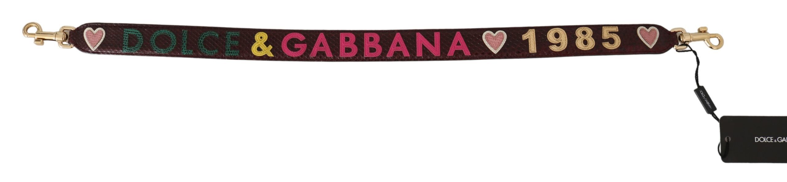 Dolce & Gabbana Exquisite Bordeaux Shoulder Strap Accessory Glam Steals