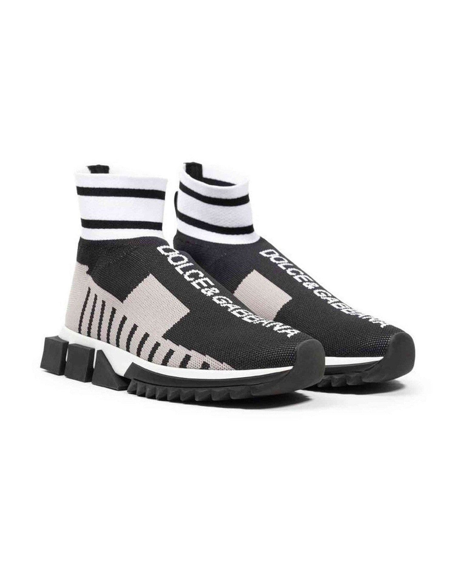 Dolce & Gabbana Fabric E Cotton Black Sneaker Glam Steals