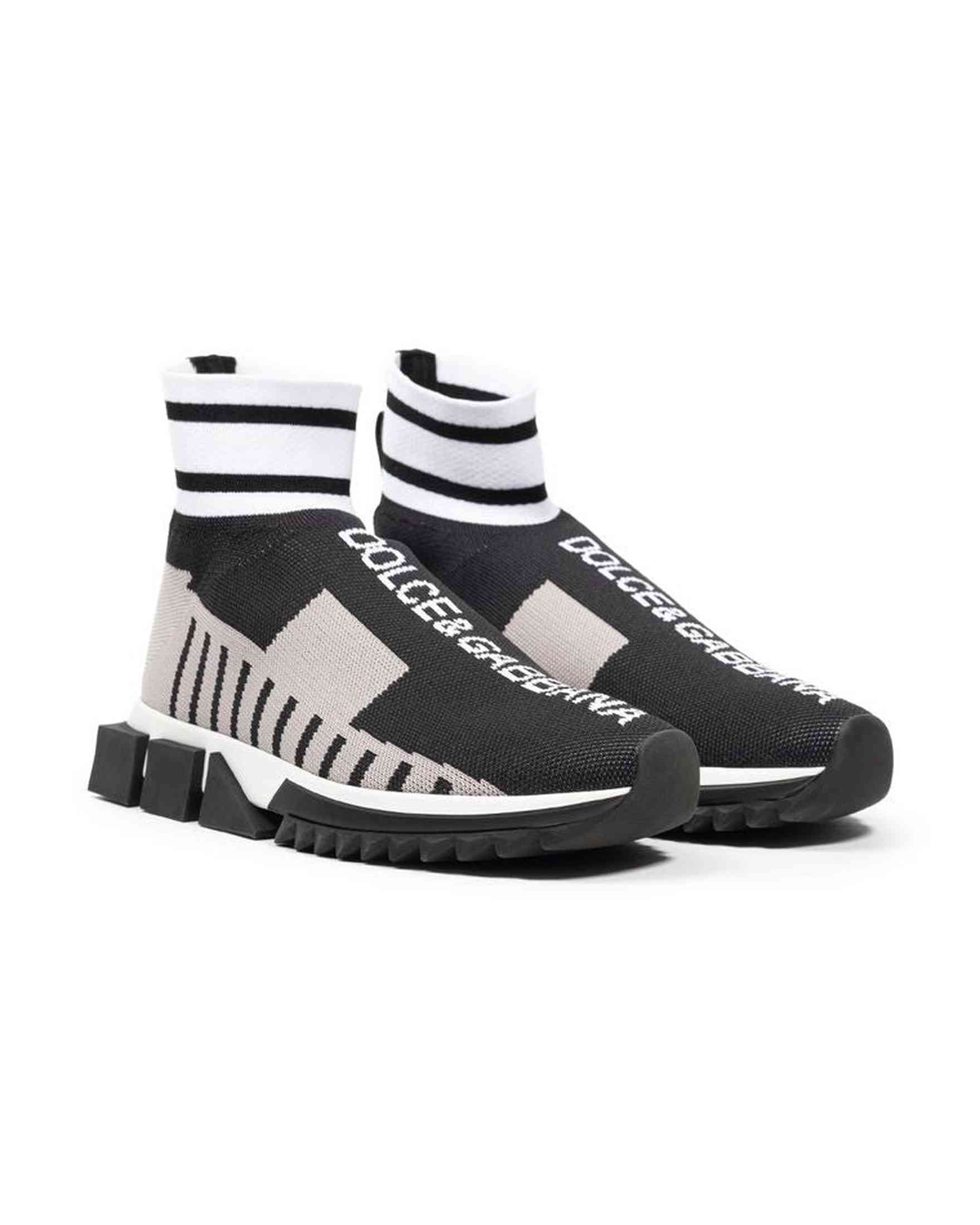Dolce & Gabbana Fabric E Cotton Black Sneaker Glam Steals