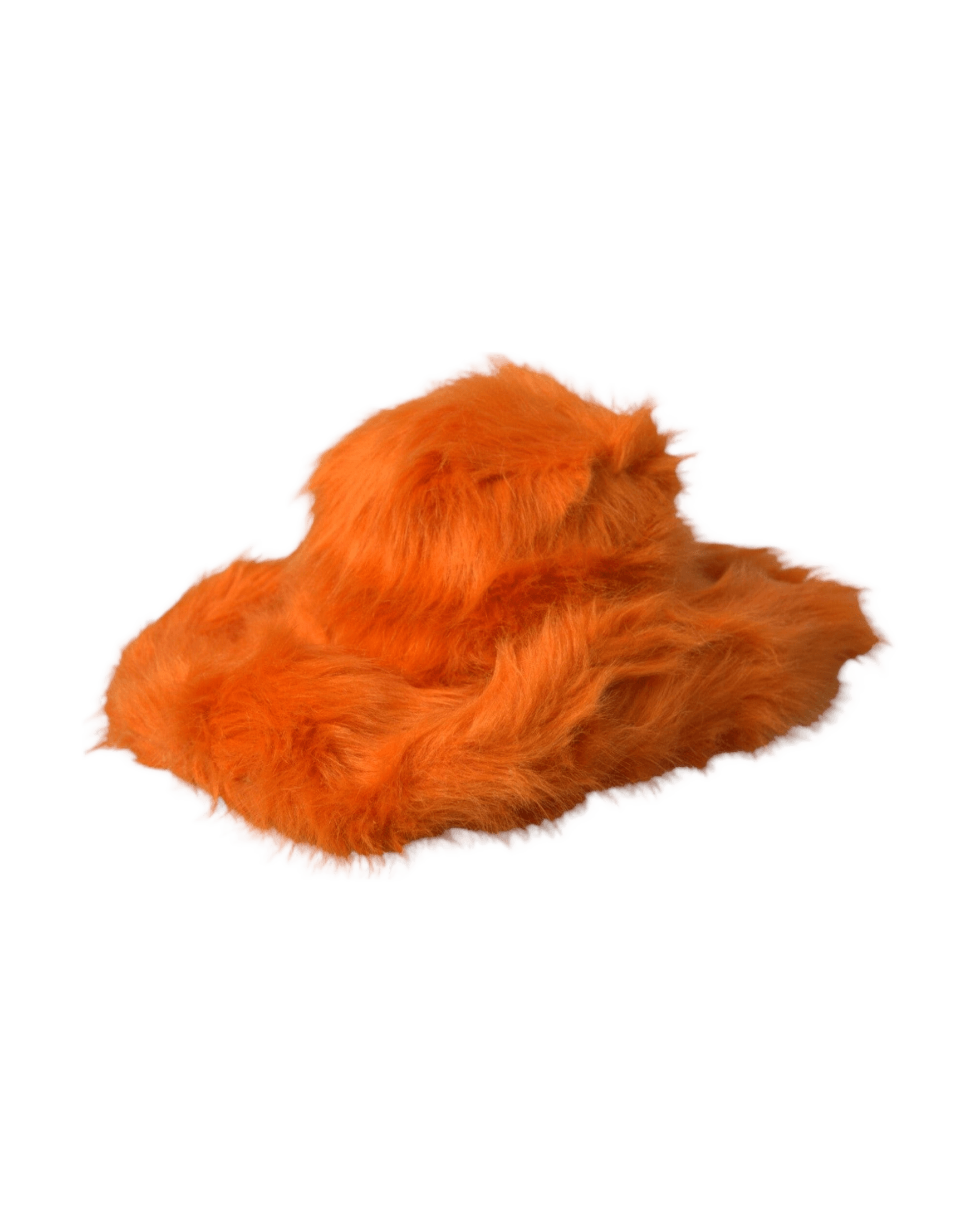 Dolce & Gabbana Faux Fur Polyester Fedora Orange Hat Glam Steals