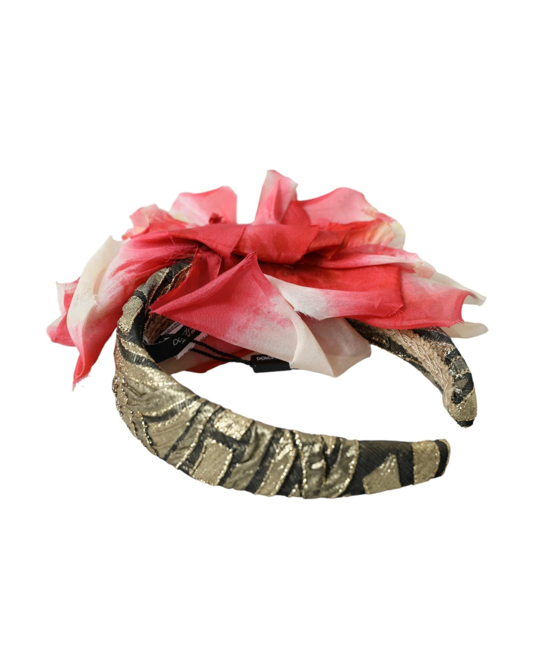 Dolce & Gabbana Floral Applique Silk Women Headband Multicolor Diadem Glam Steals