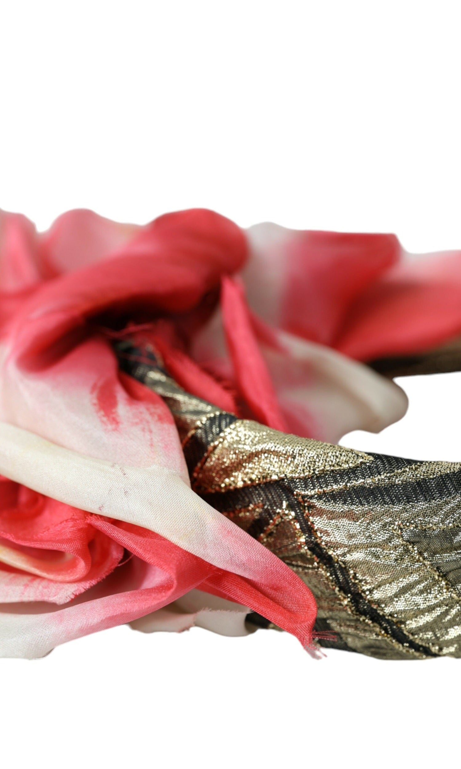 Dolce & Gabbana Floral Applique Silk Women Headband Multicolor Diadem Glam Steals