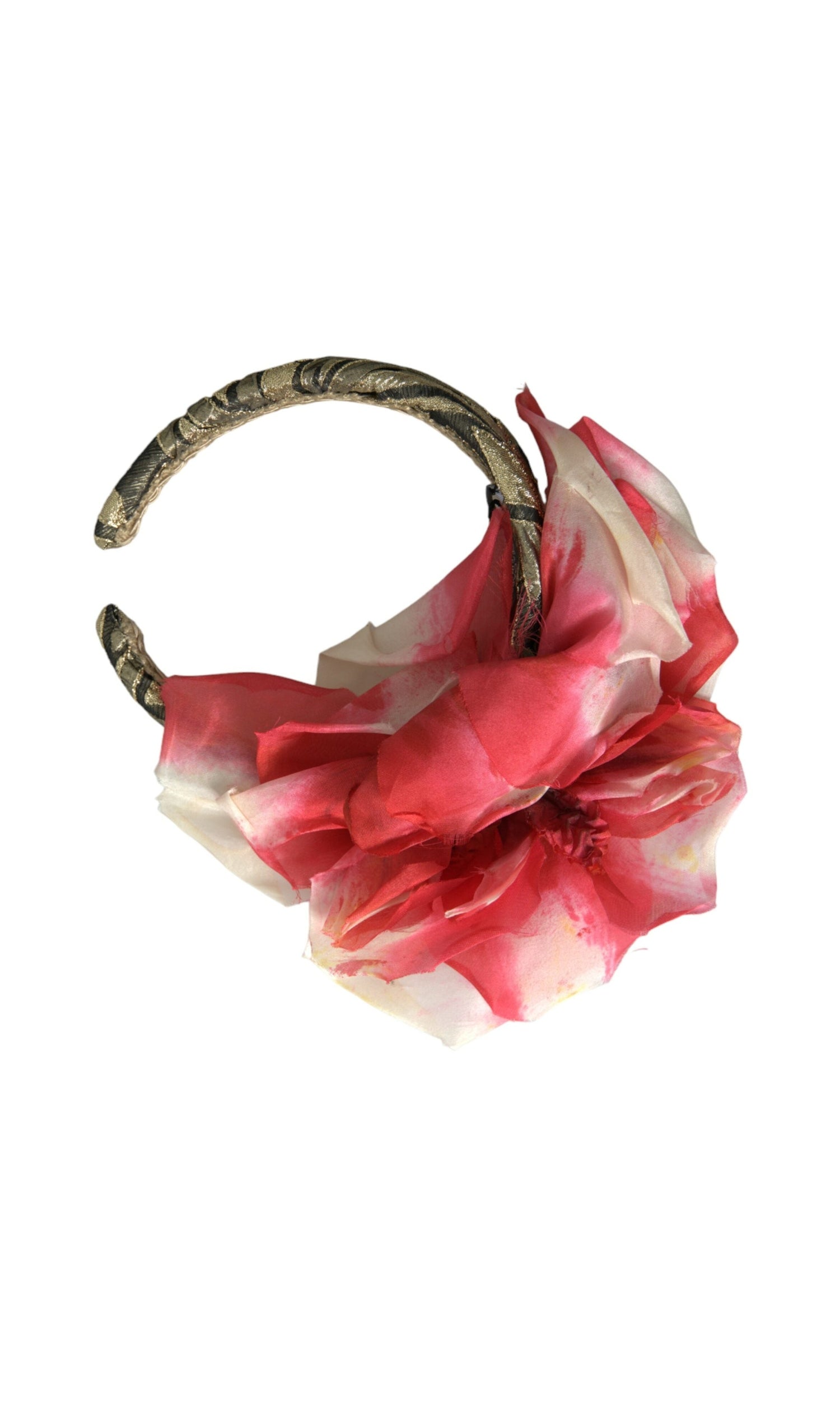 Dolce & Gabbana Floral Applique Silk Women Headband Multicolor Diadem Glam Steals