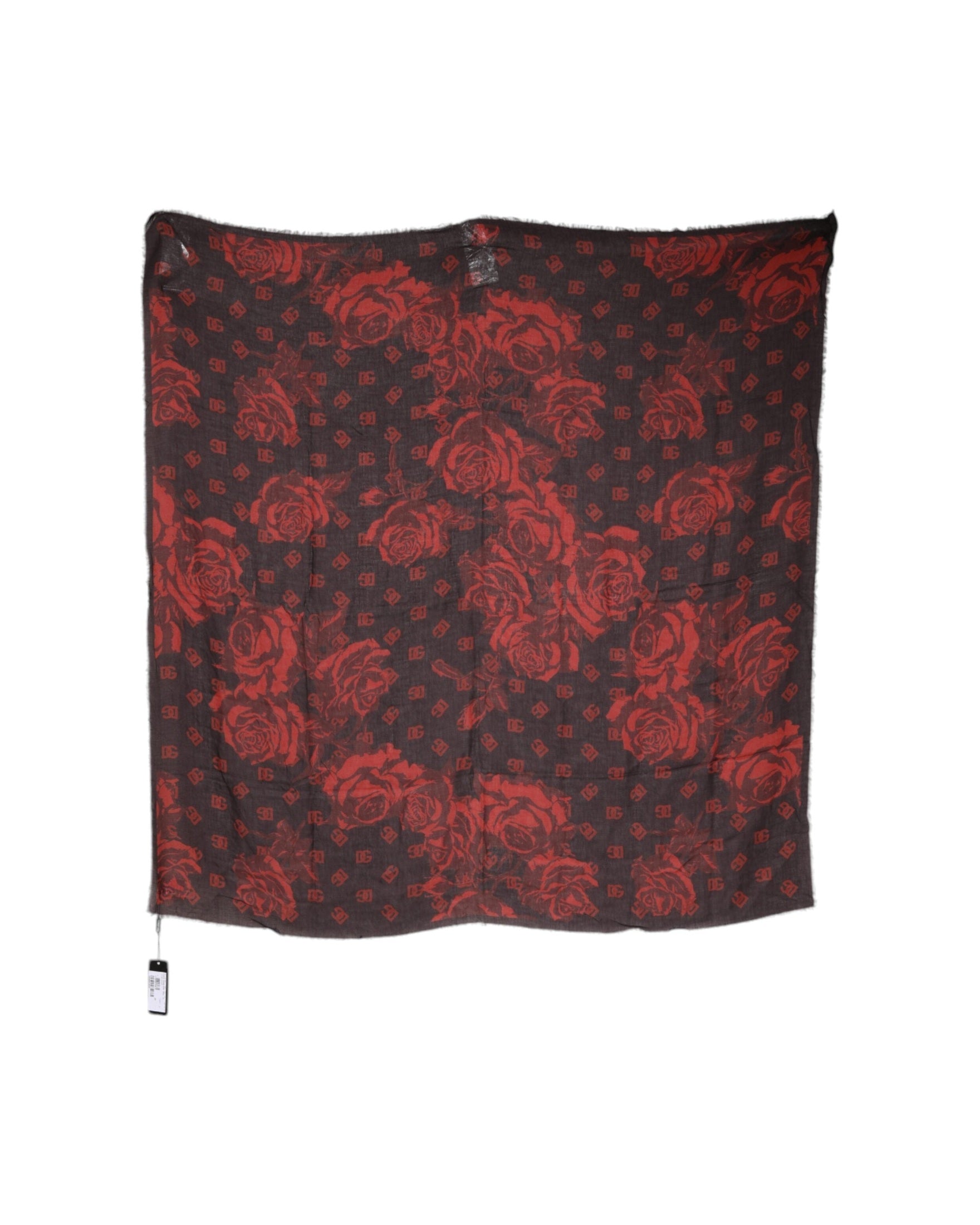 Dolce & Gabbana Floral Modal Wrap Shawl Red Scarf Glam Steals