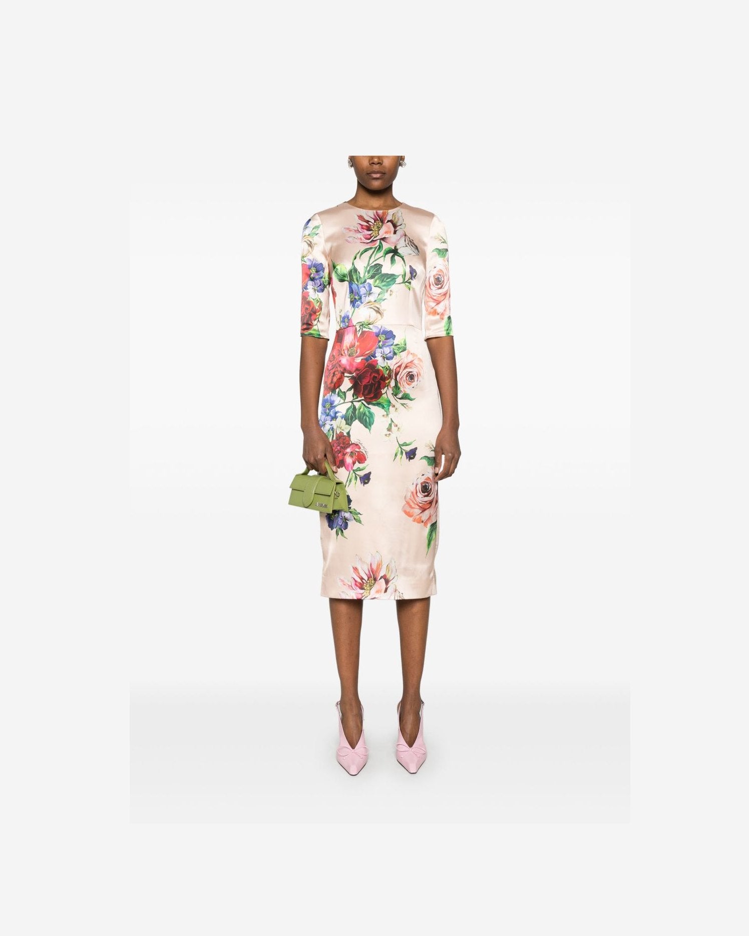 Dolce & Gabbana Floral Print Midi Dress Glam Steals