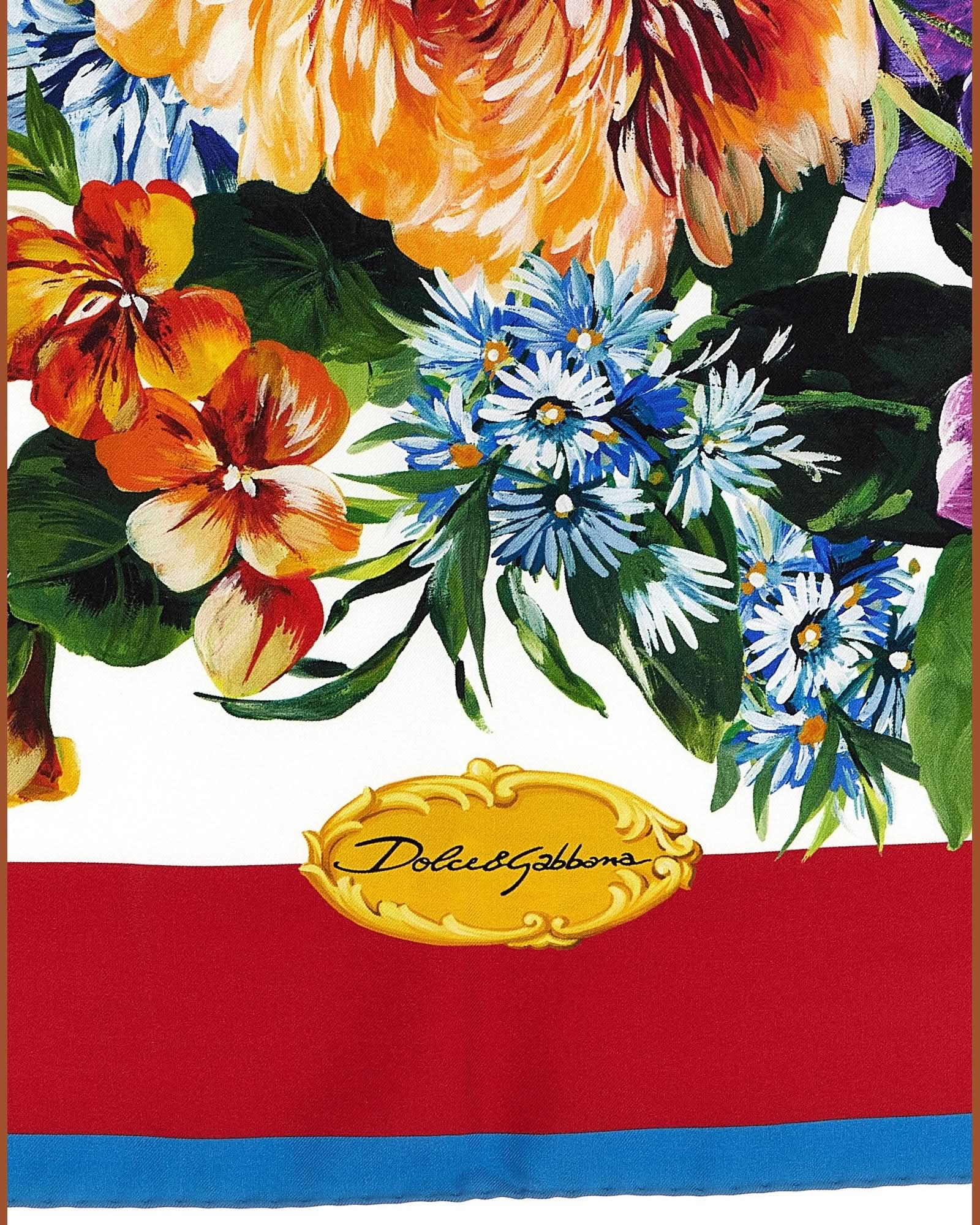 Dolce & Gabbana Floral Print Scarf Glam Steals