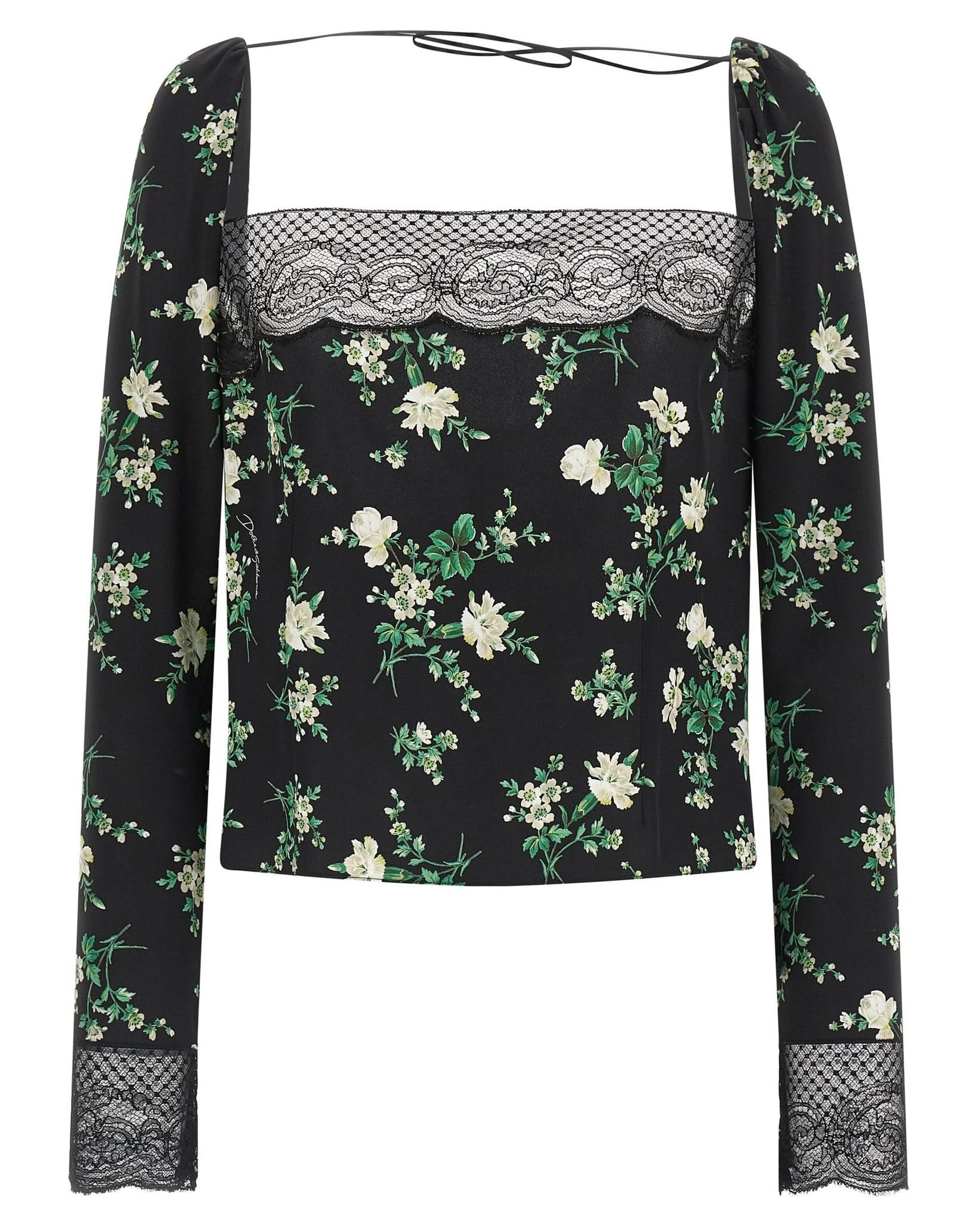 Dolce & Gabbana Flower Print Top Glam Steals