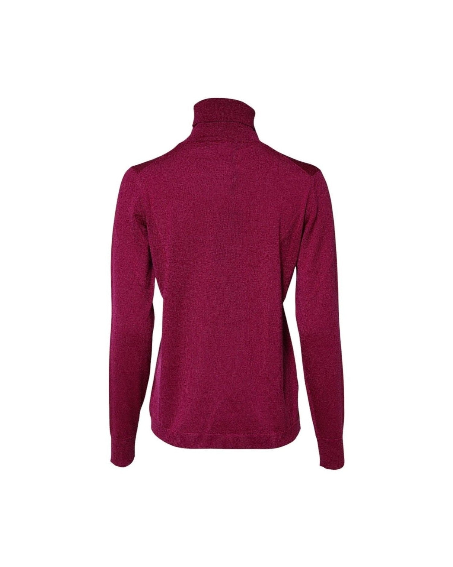 Dolce & Gabbana Fuchsia Wool Long Sleeves Turtleneck Sweater Sweaters