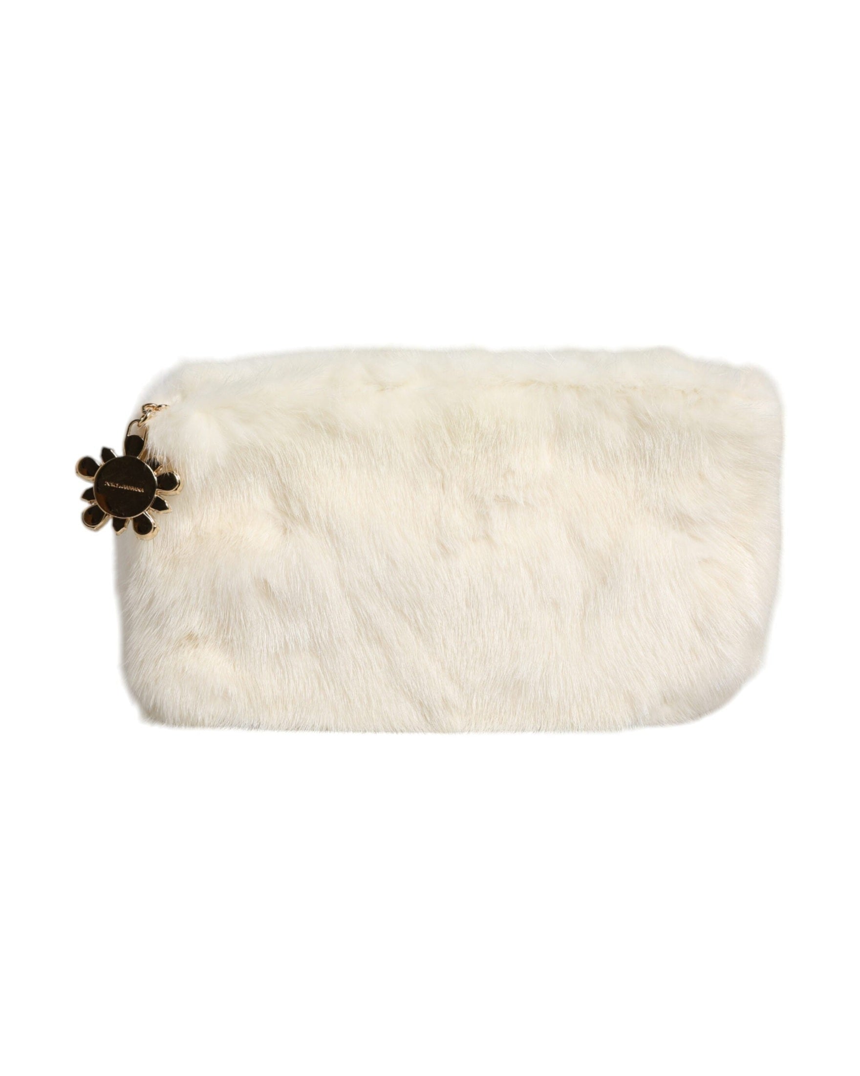 Dolce & Gabbana Fur Handbag Clutch Purse Pouch White Bag Glam Steals