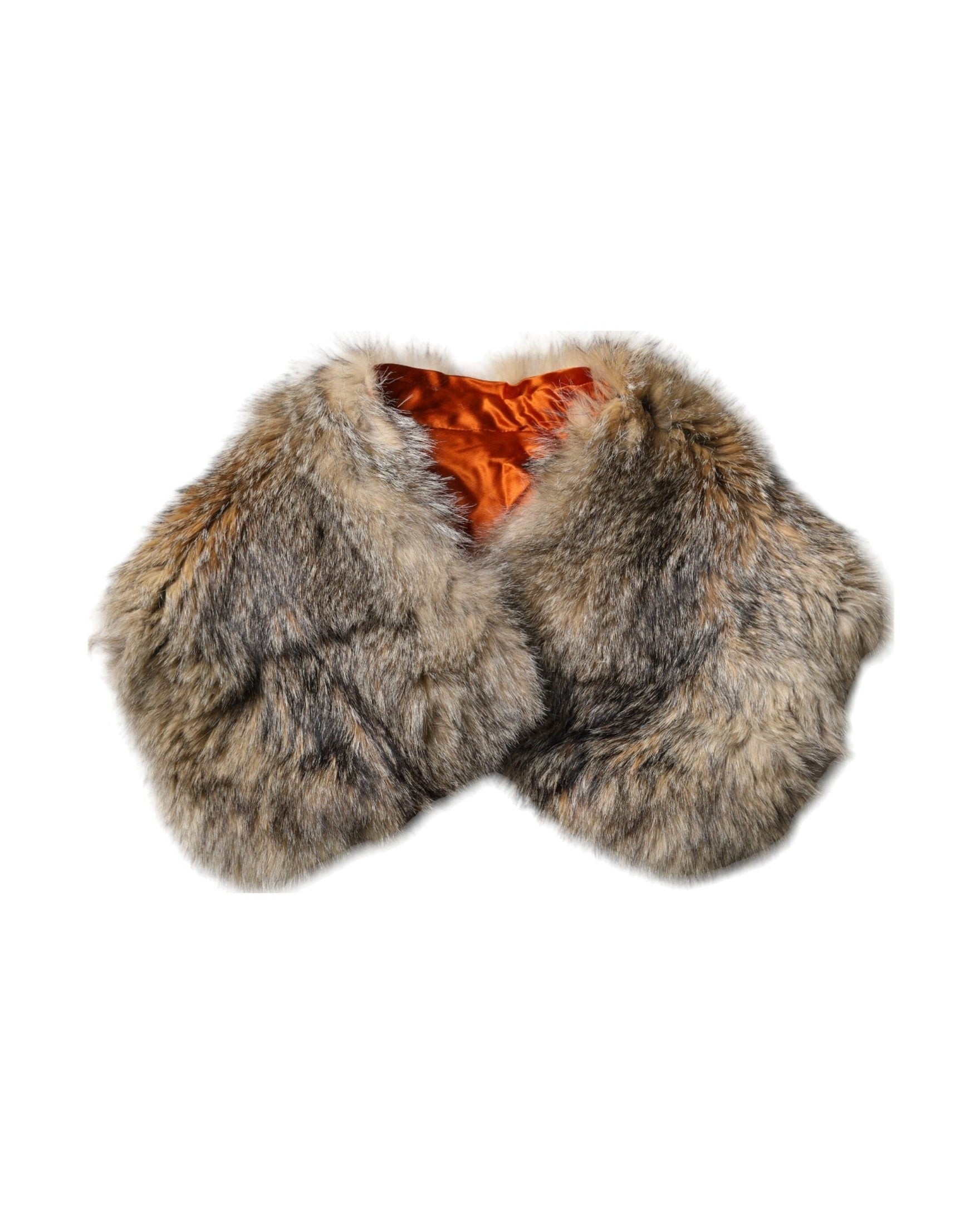 Dolce & Gabbana Fur Shoulder Collar Neck Wrap Brown Scarf Glam Steals