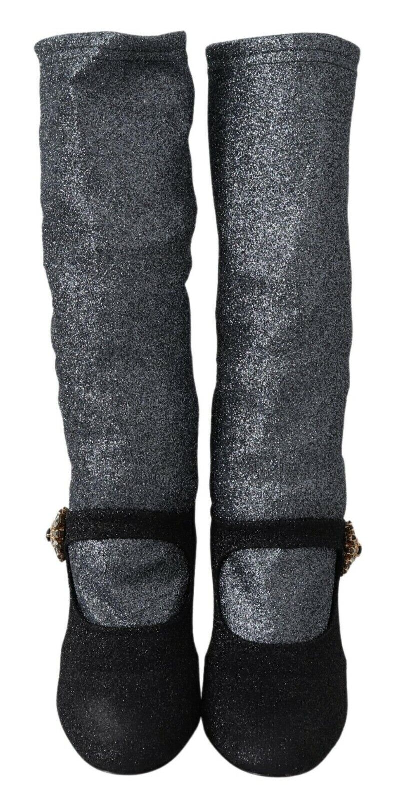 Dolce & Gabbana Glamorous Crystal-Embellished Booties Glam Steals