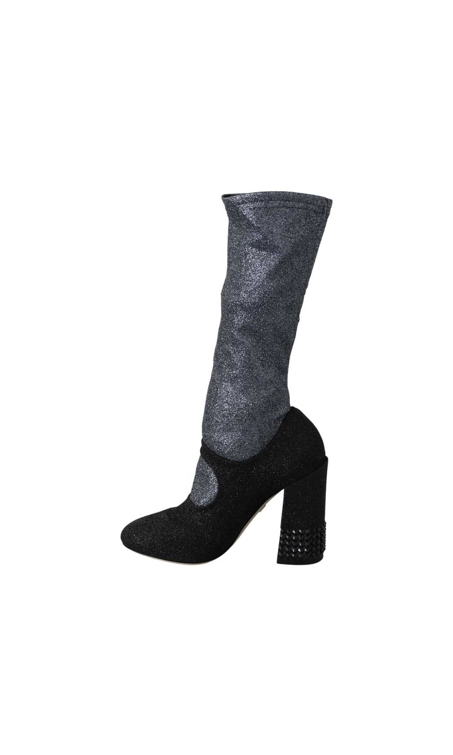 Dolce & Gabbana Glamorous Crystal-Embellished Booties Glam Steals