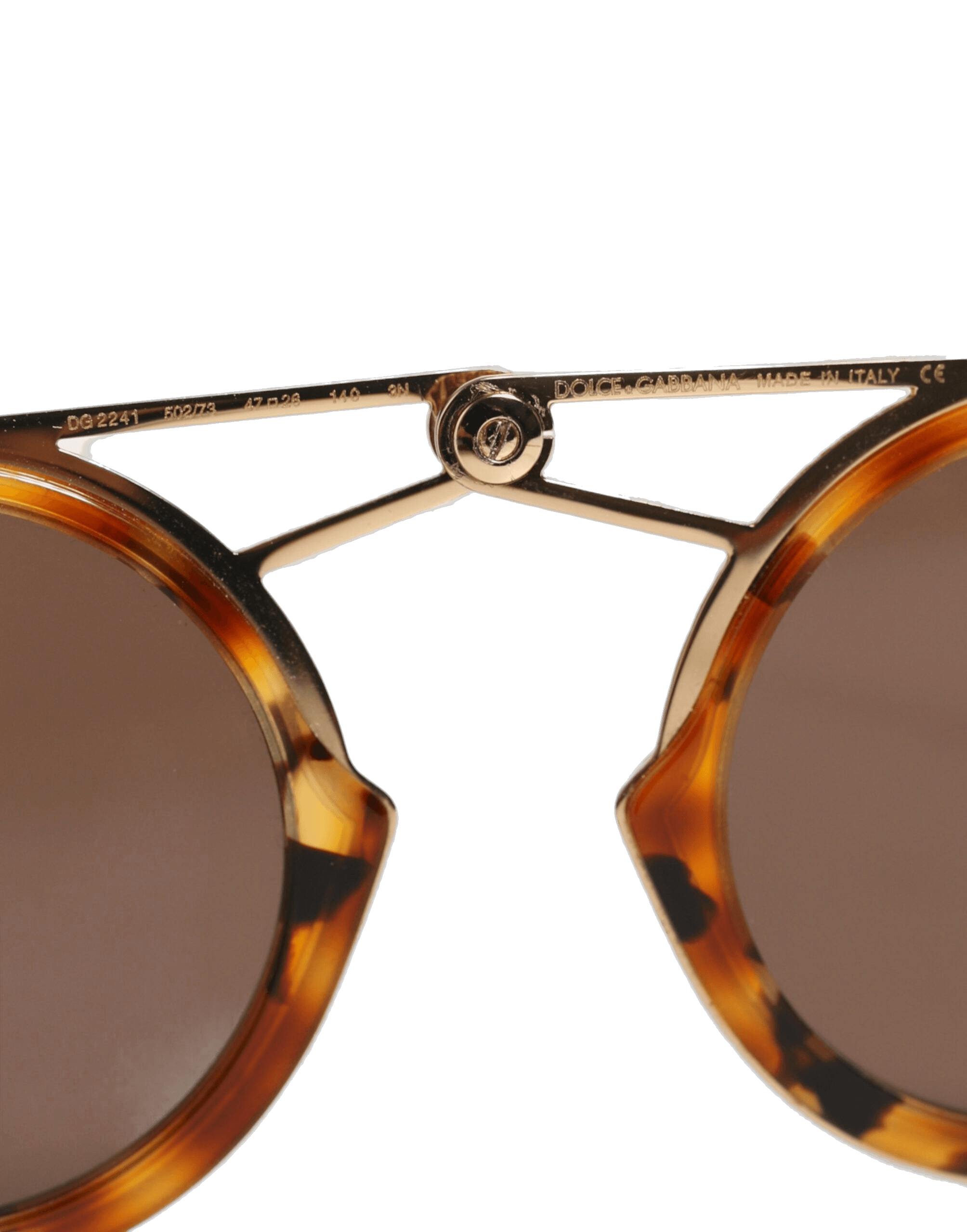 Dolce & Gabbana Gold Havana Frame Dg Fatto A Mano Eyewear Sunglasses Glam Steals