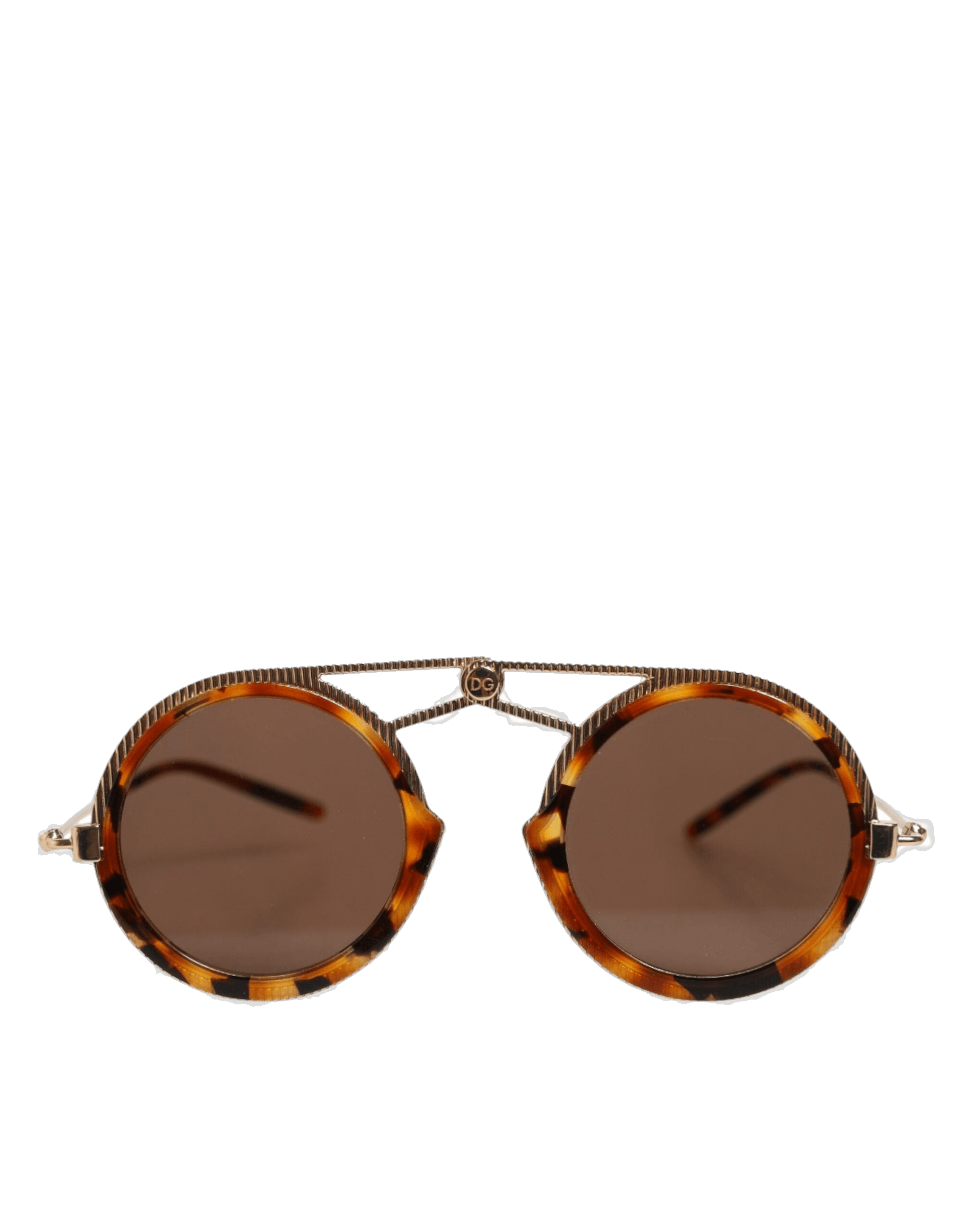Dolce & Gabbana Gold Havana Frame Dg Fatto A Mano Eyewear Sunglasses Glam Steals