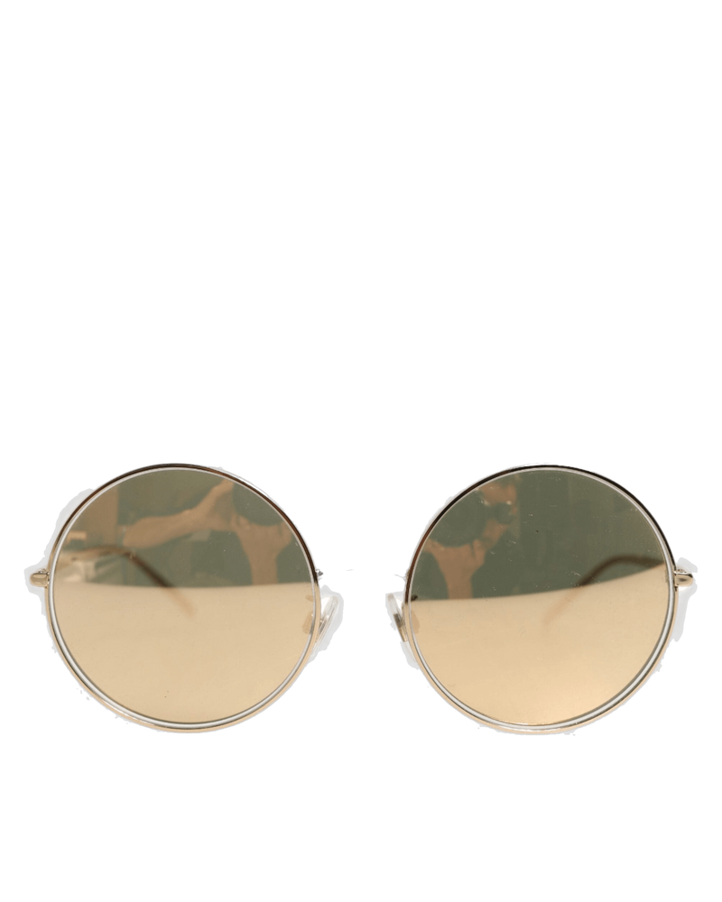 Dolce & Gold Gabbana Metal Round Shades Eyewear Sunglasses Glam Steals